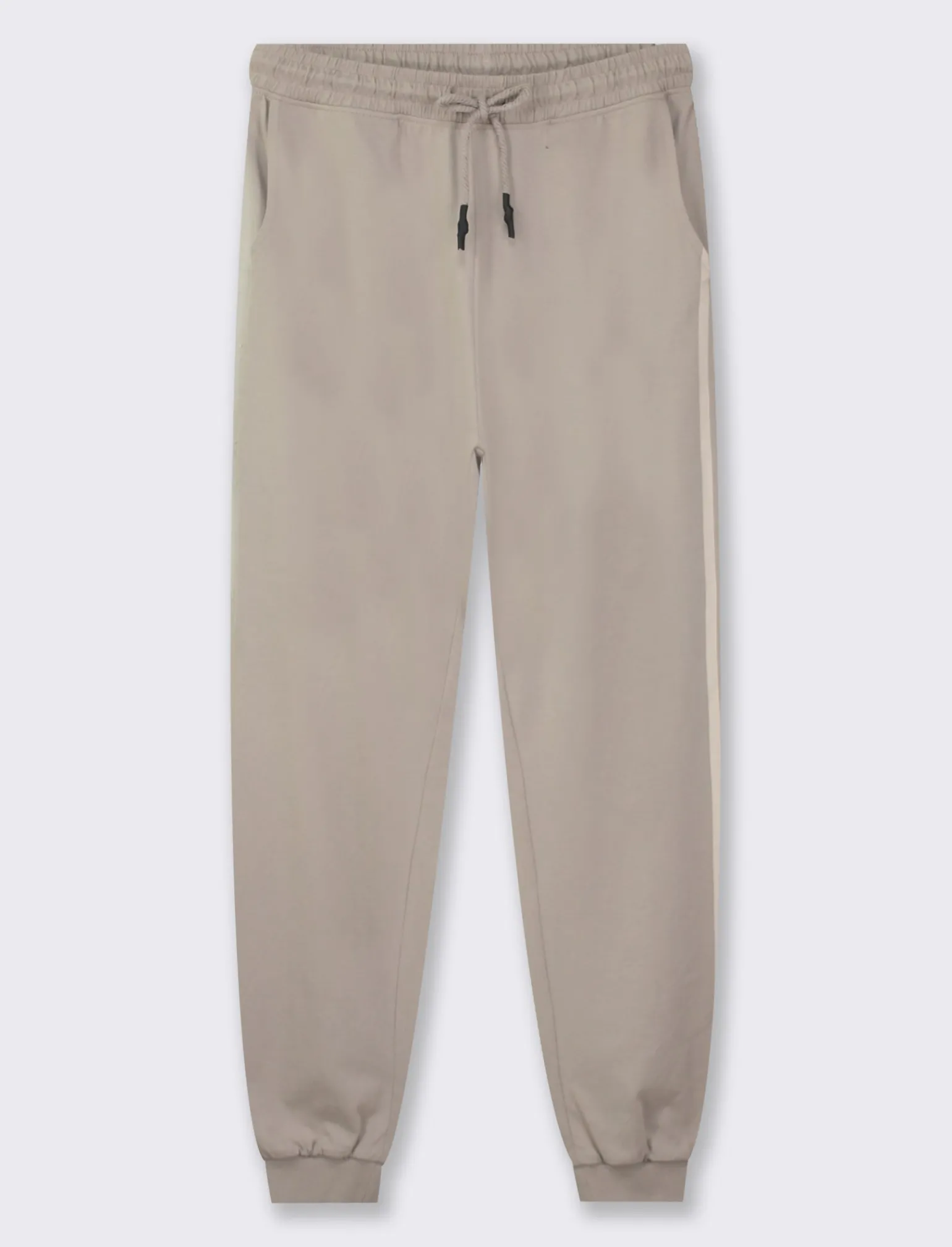 Donna Piazza Italia Donna | Pantaloni<Pantaloni jogger in jersey di cotone conlaccetto in vita - perla