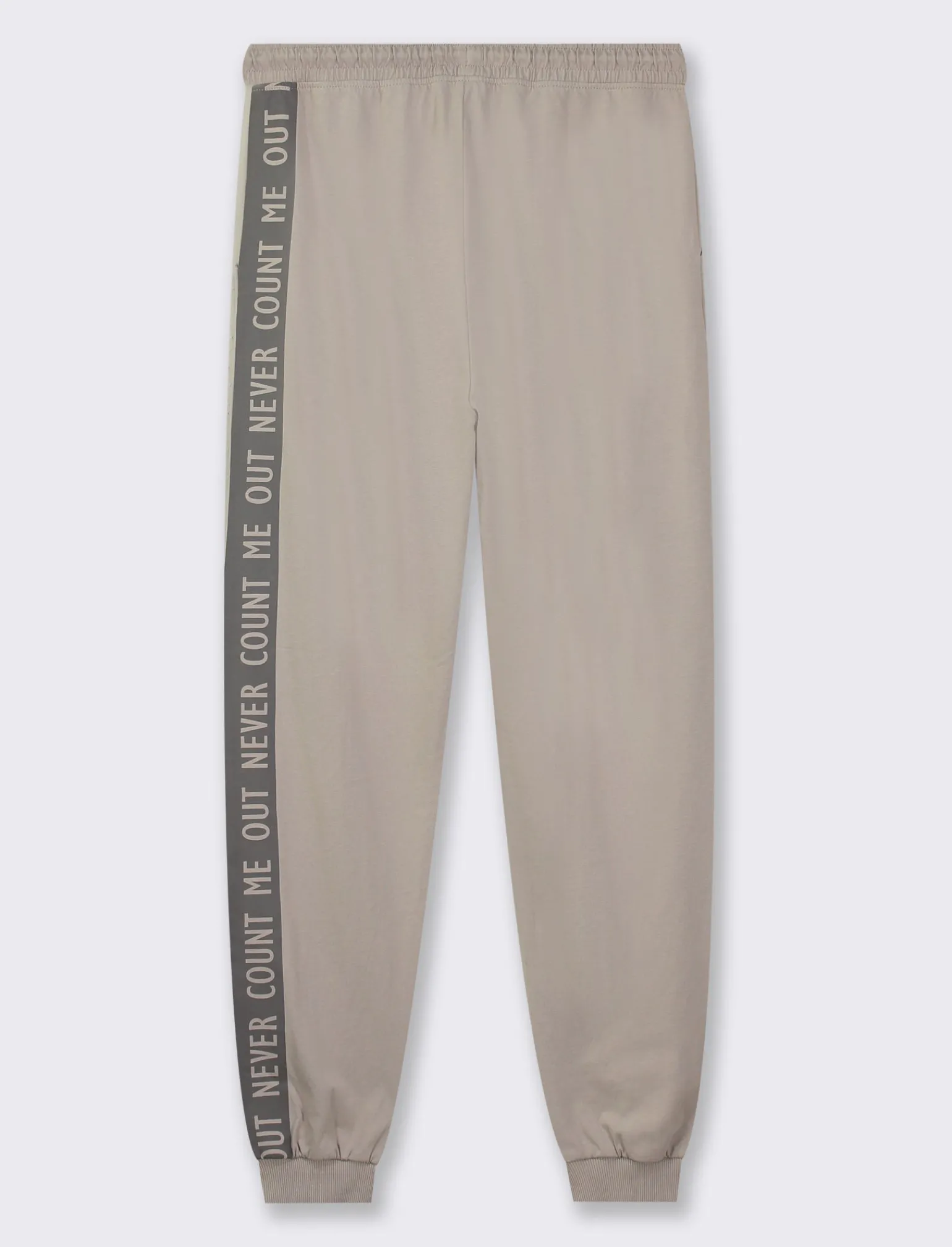 Donna Piazza Italia Donna | Pantaloni<Pantaloni jogger in jersey di cotone conlaccetto in vita - perla