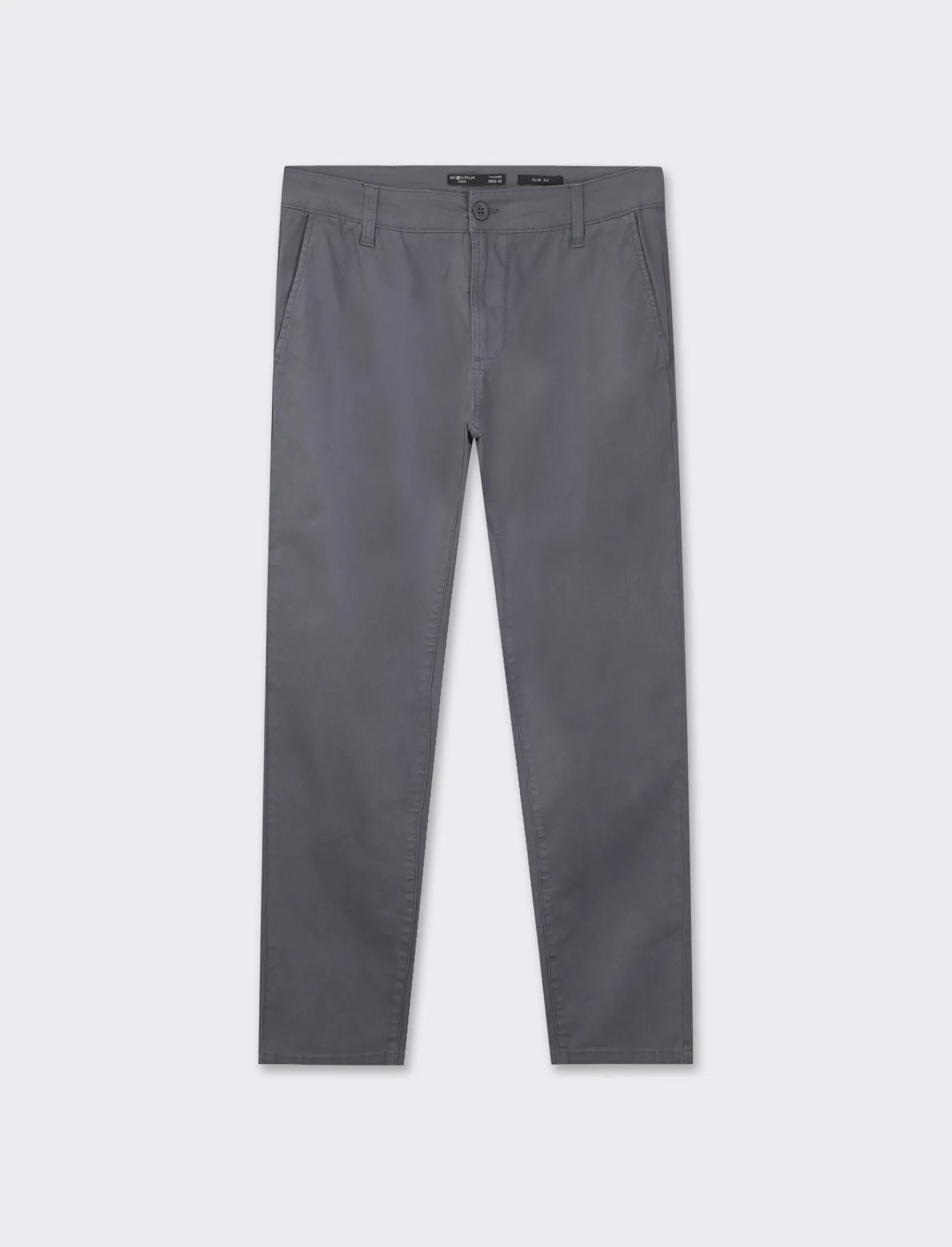 Uomo Piazza Italia Pantaloni<Pantaloni slim fit, modello chino in tessuto twill cotone elasticizzato, effetto leggermente slavato - Avion