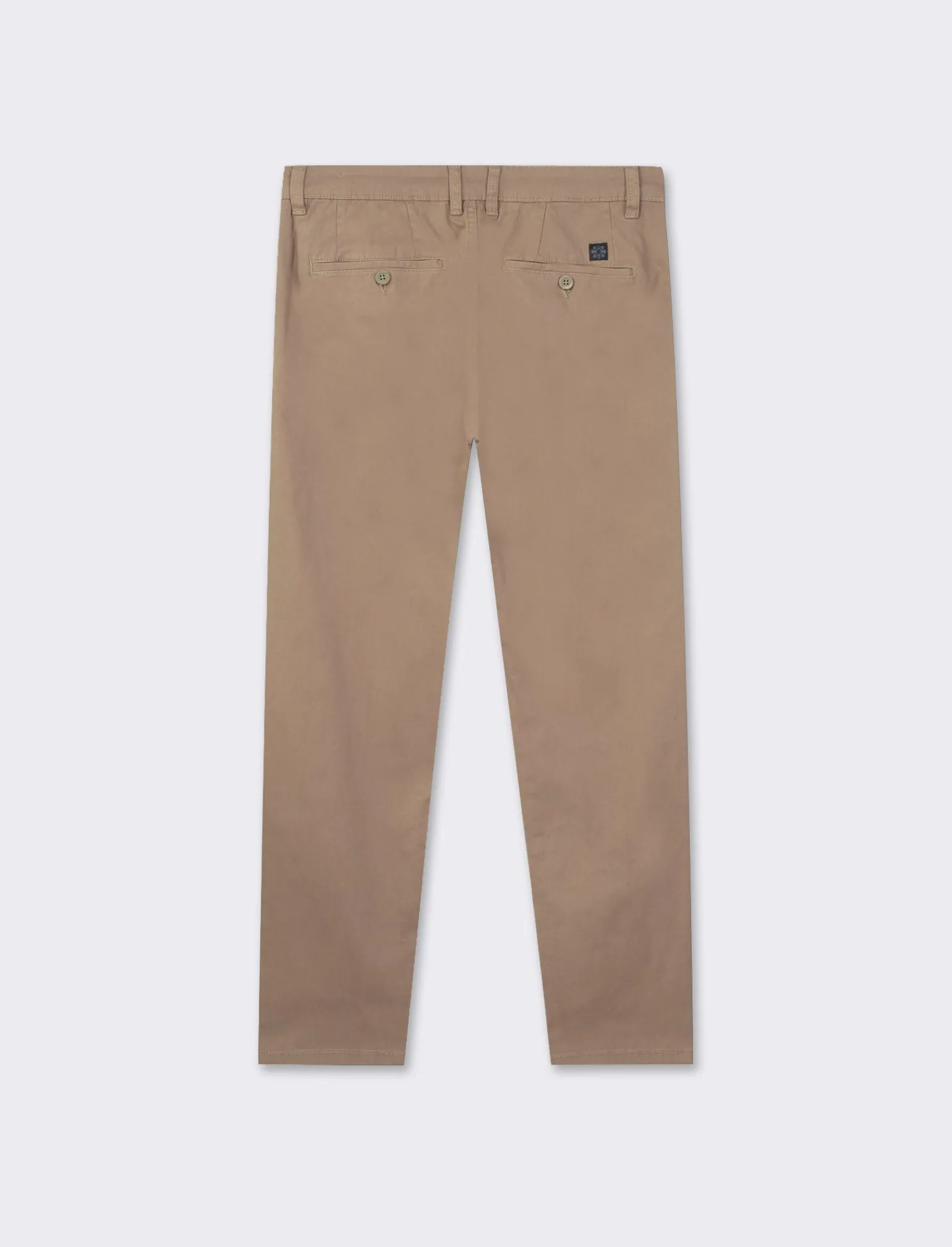 Uomo Piazza Italia Pantaloni<Pantaloni slim fit, modello chino in tessuto twill cotone elasticizzato, effetto leggermente slavato - kaki