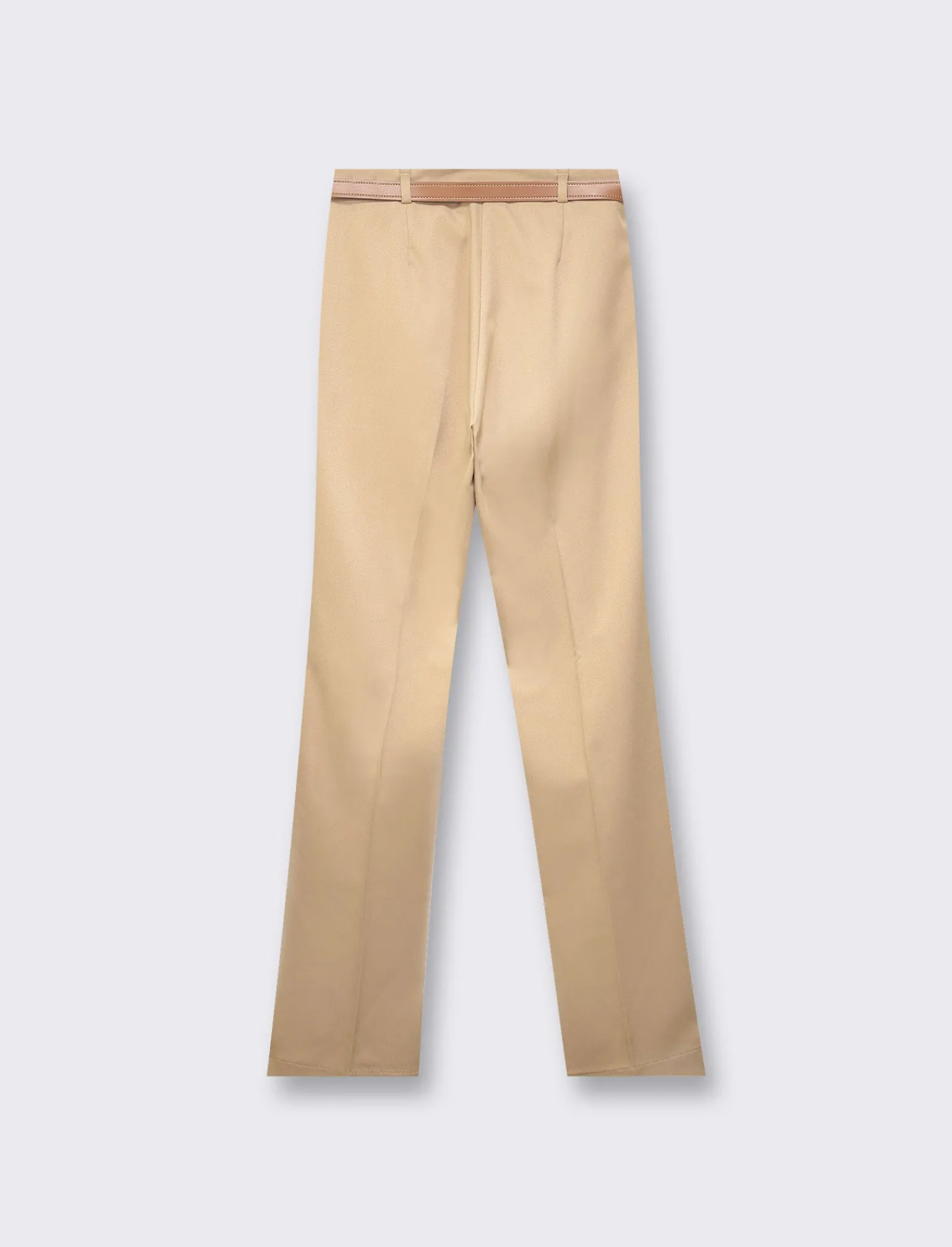 Donna Piazza Italia Donna | Pantaloni<Patalone taglio formale vestibilità straight con cointura - Cammello