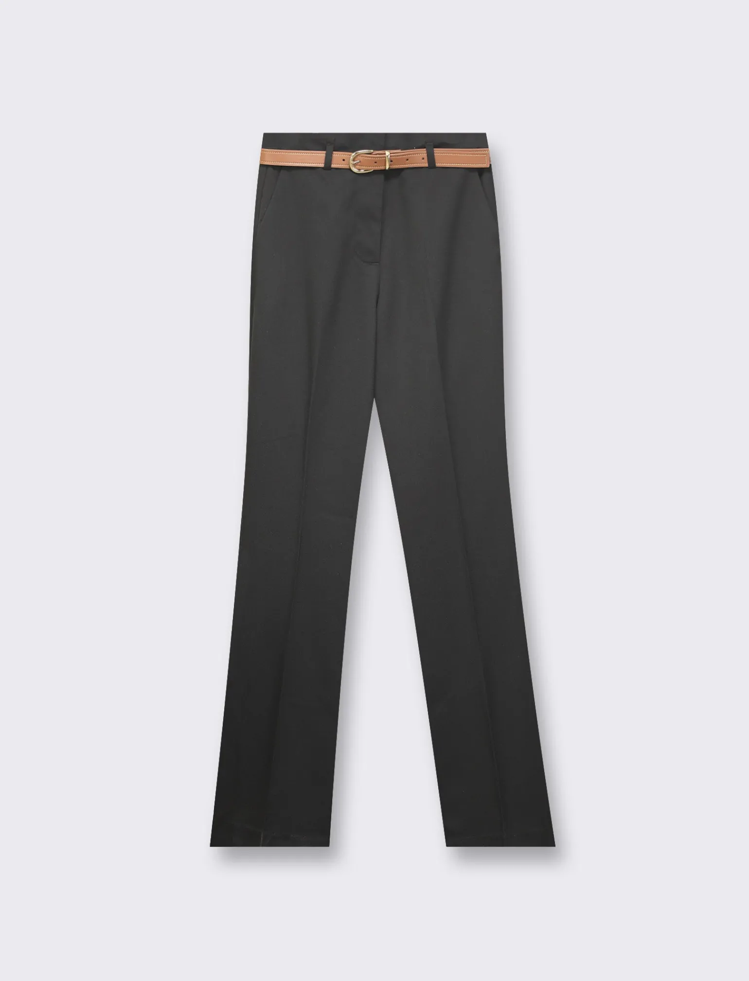 Donna Piazza Italia Donna | Pantaloni<Patalone taglio formale vestibilità straight con cointura -