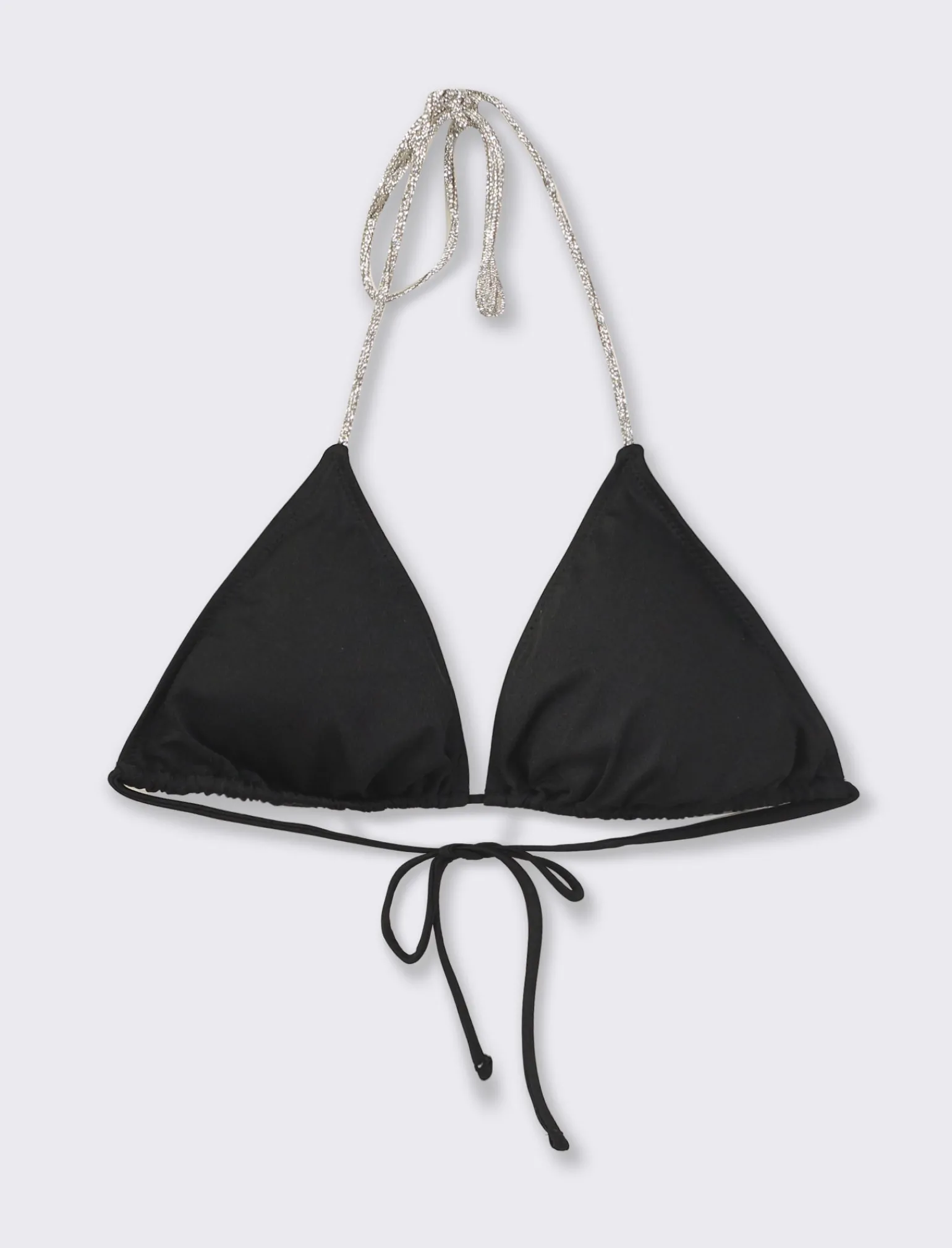 Donna Piazza Italia Donna<Reggiseno costume mare con laccetti in strass -
