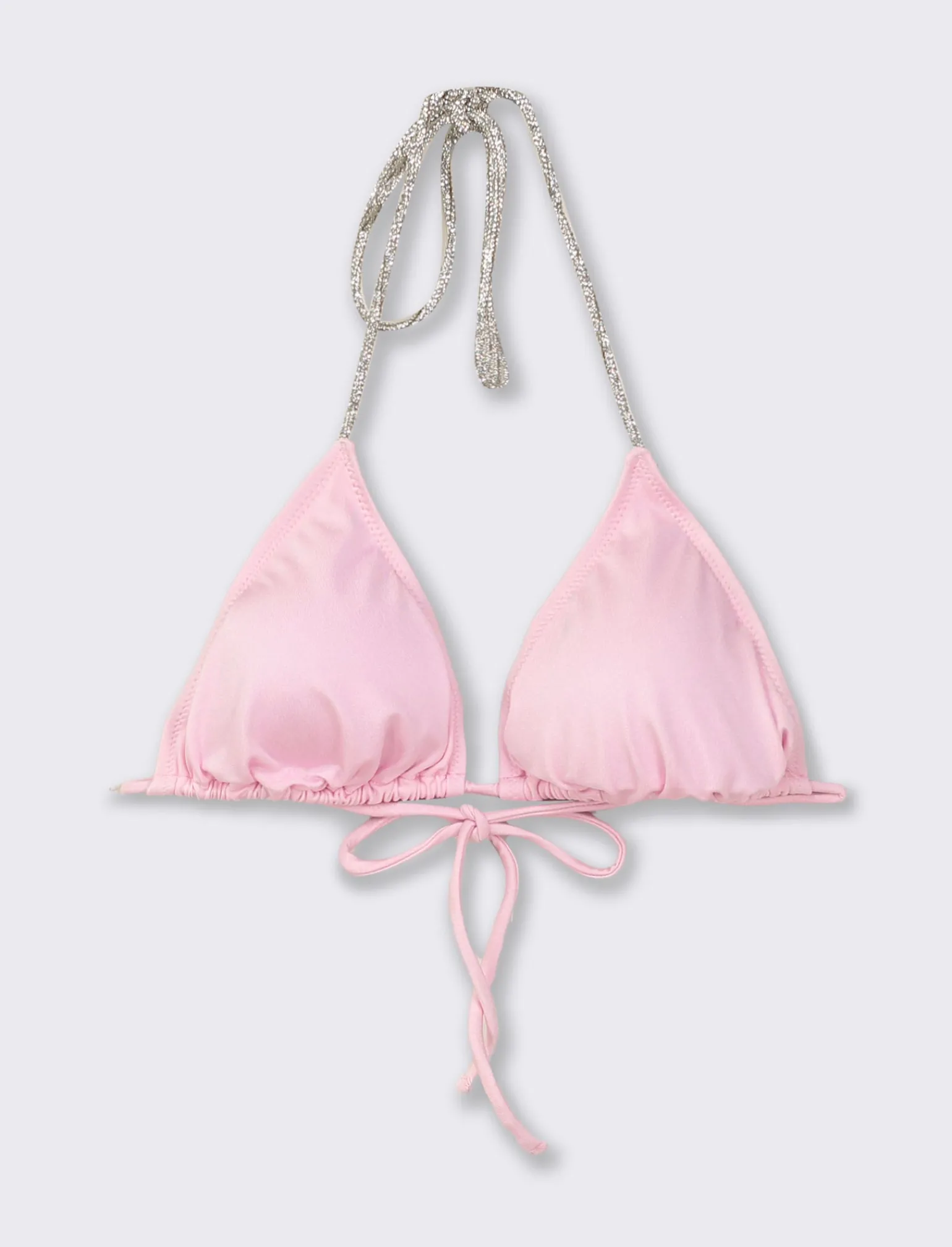Donna Piazza Italia Donna<Reggiseno costume mare con laccetti in strass -