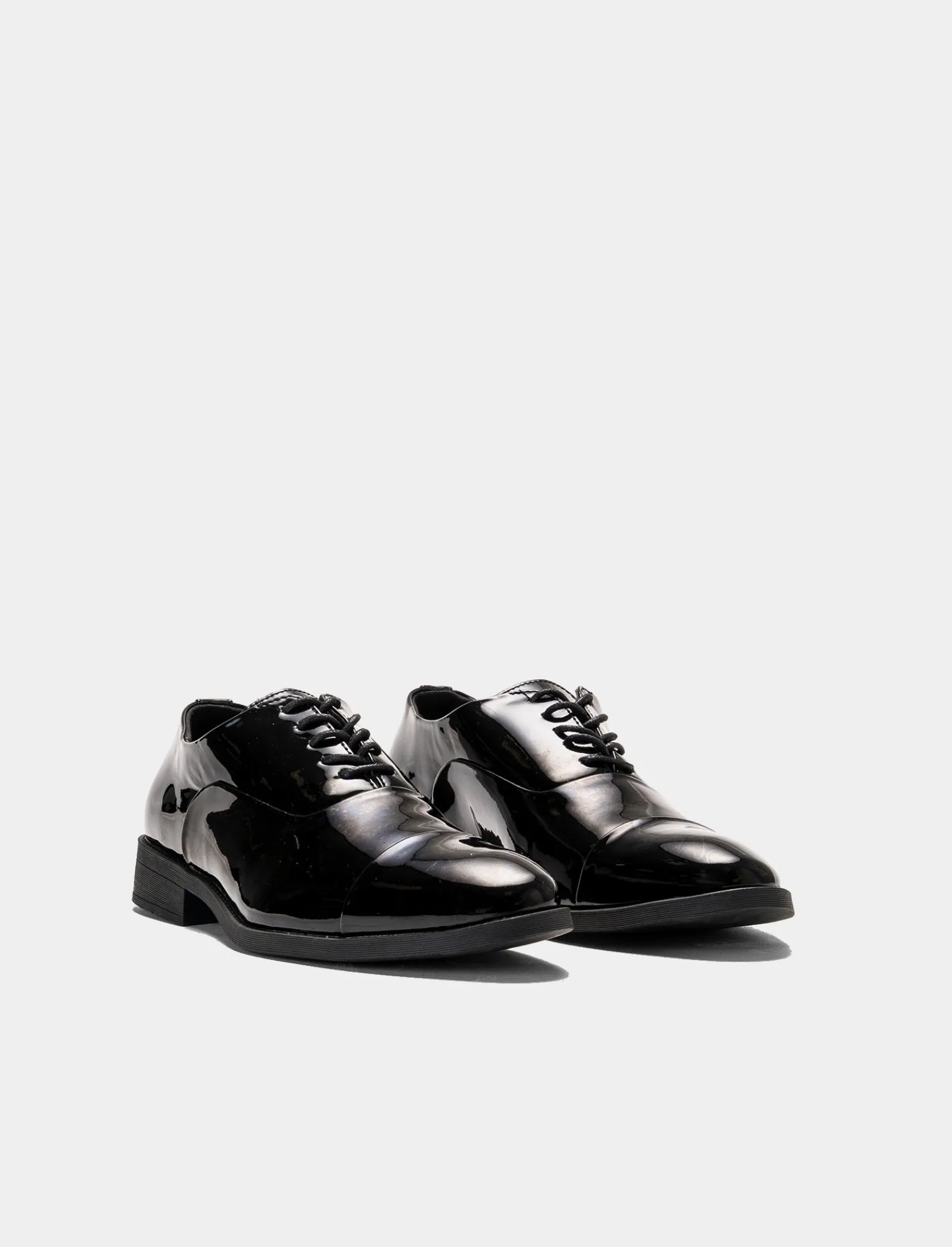 Uomo Piazza Italia Uomo | Stringate E Mocassini<Scarpa stringata lucida con doppie cuciture sulla punta -