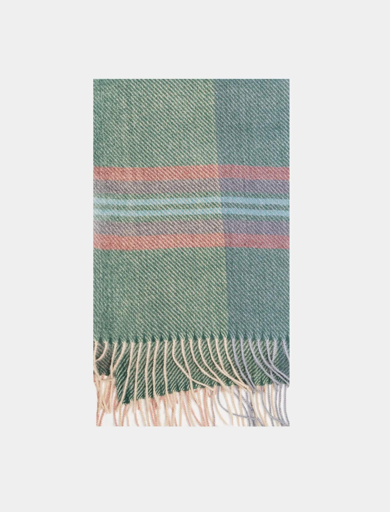 Donna Piazza Italia Foulard E Sciarpe<Sciarpa da donna a quadri con frange -