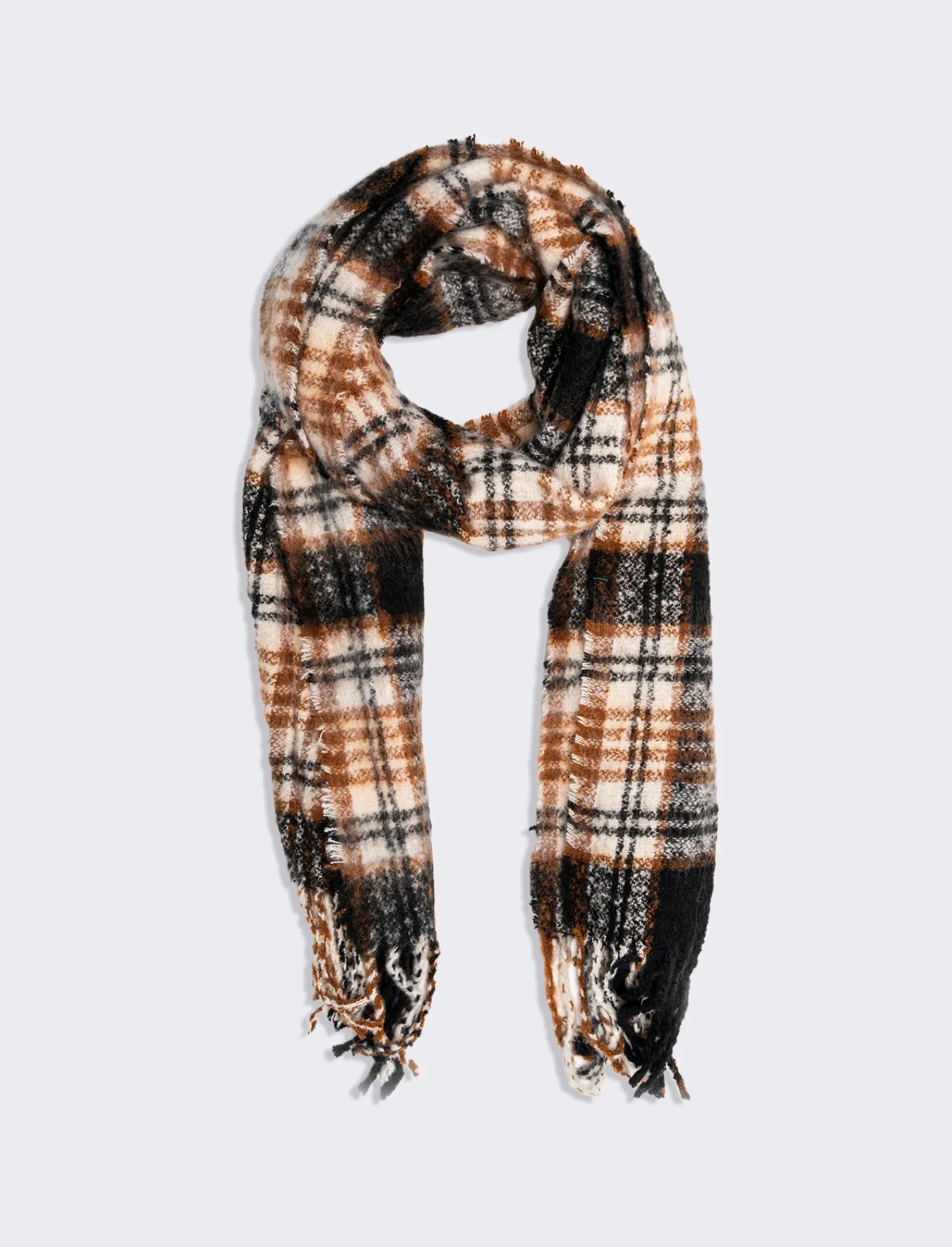 Uomo Piazza Italia Foulard E Sciarpe<Sciarpa da uomo a quadri con frange -