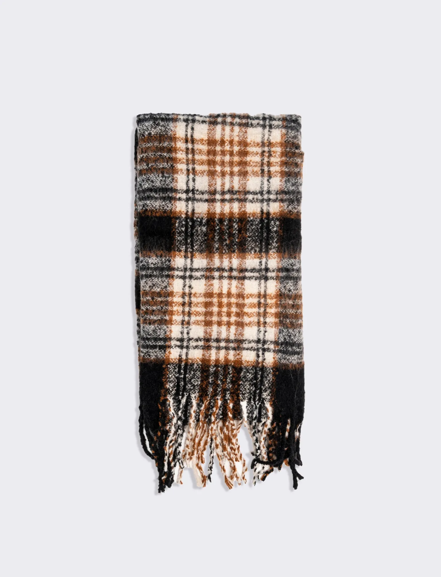 Uomo Piazza Italia Foulard E Sciarpe<Sciarpa da uomo a quadri con frange -