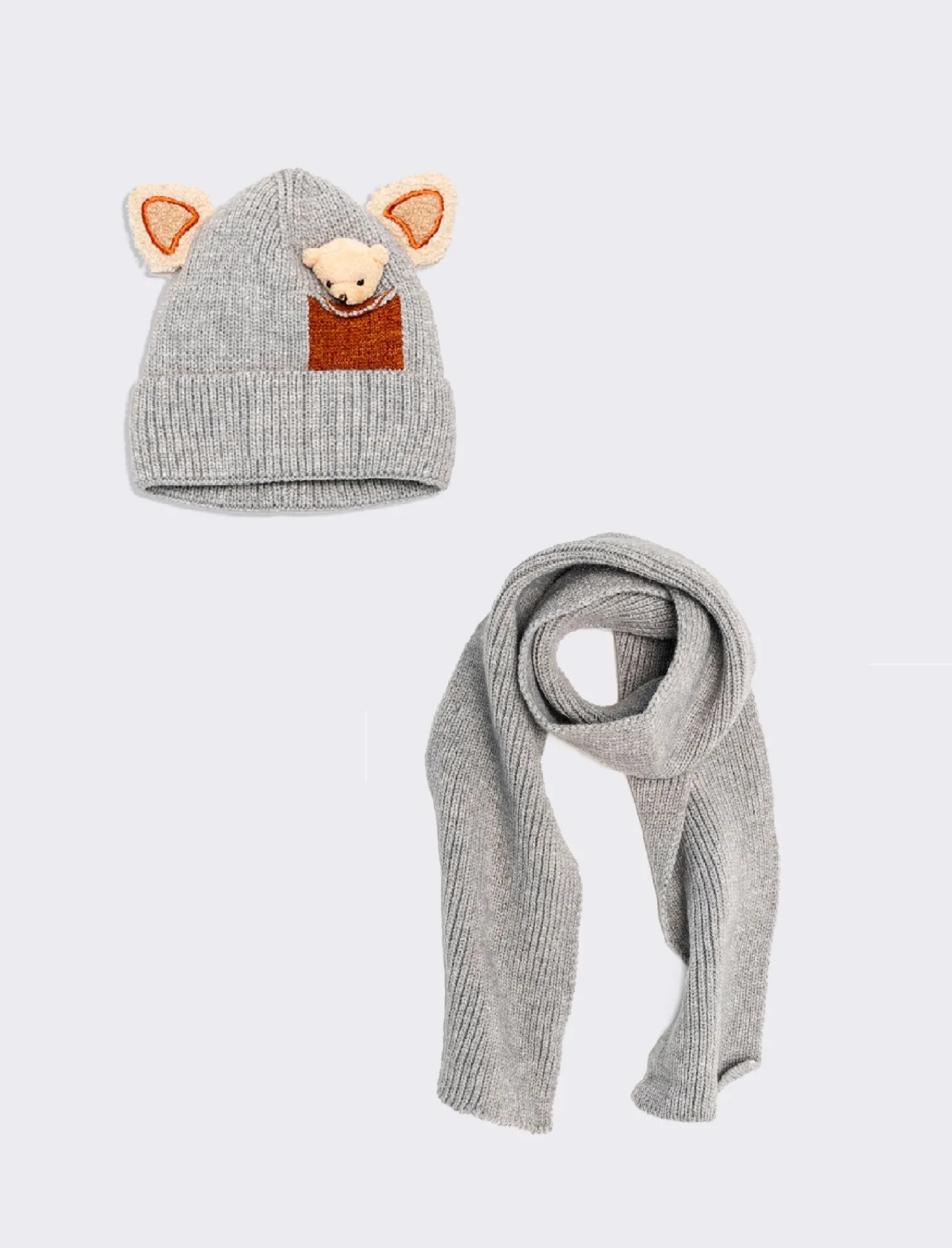 Piazza Italia Accessori<Set neonato cappello con orecchie orsetto -