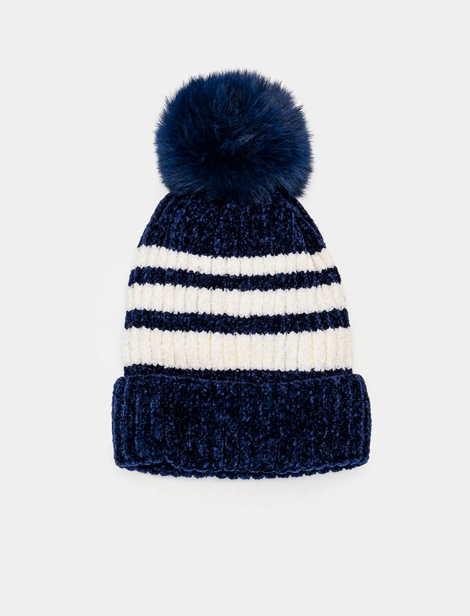 Bambino Piazza Italia Set<Set sciarpa + cappello a righe da bambino - Blu