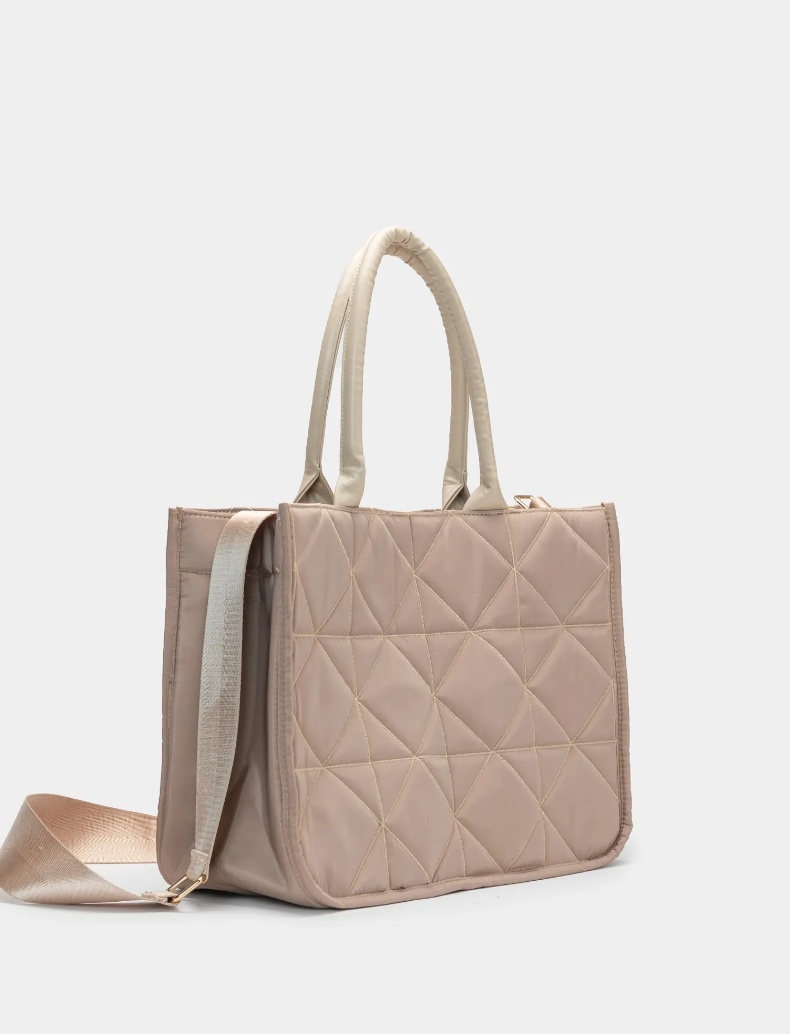 Donna Piazza Italia Donna | Borse E Zaini<Shopper da donna con trapuntatura in nylon -