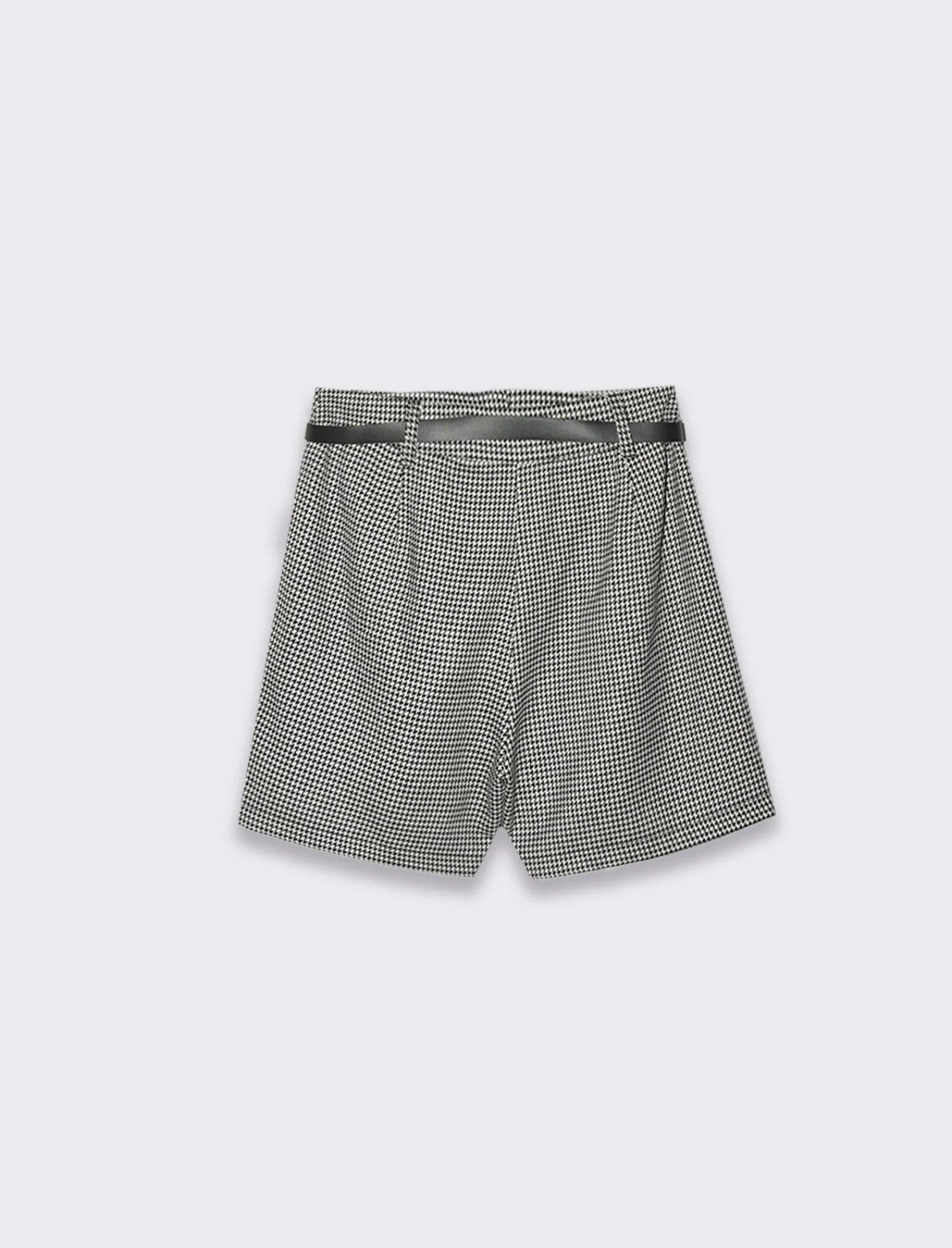 Donna Piazza Italia Donna | Shorts<Short con cintura e tasche all'americana - Pied de poule