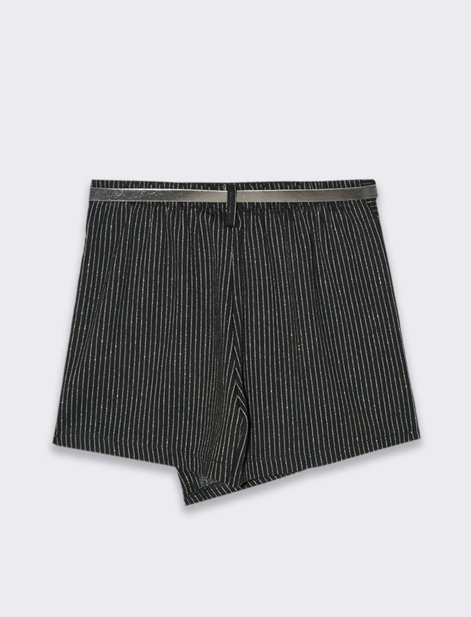 Piazza Italia Bambina | Gonne E Shorts<Short elegante in tessuto elastico gessato - Nero