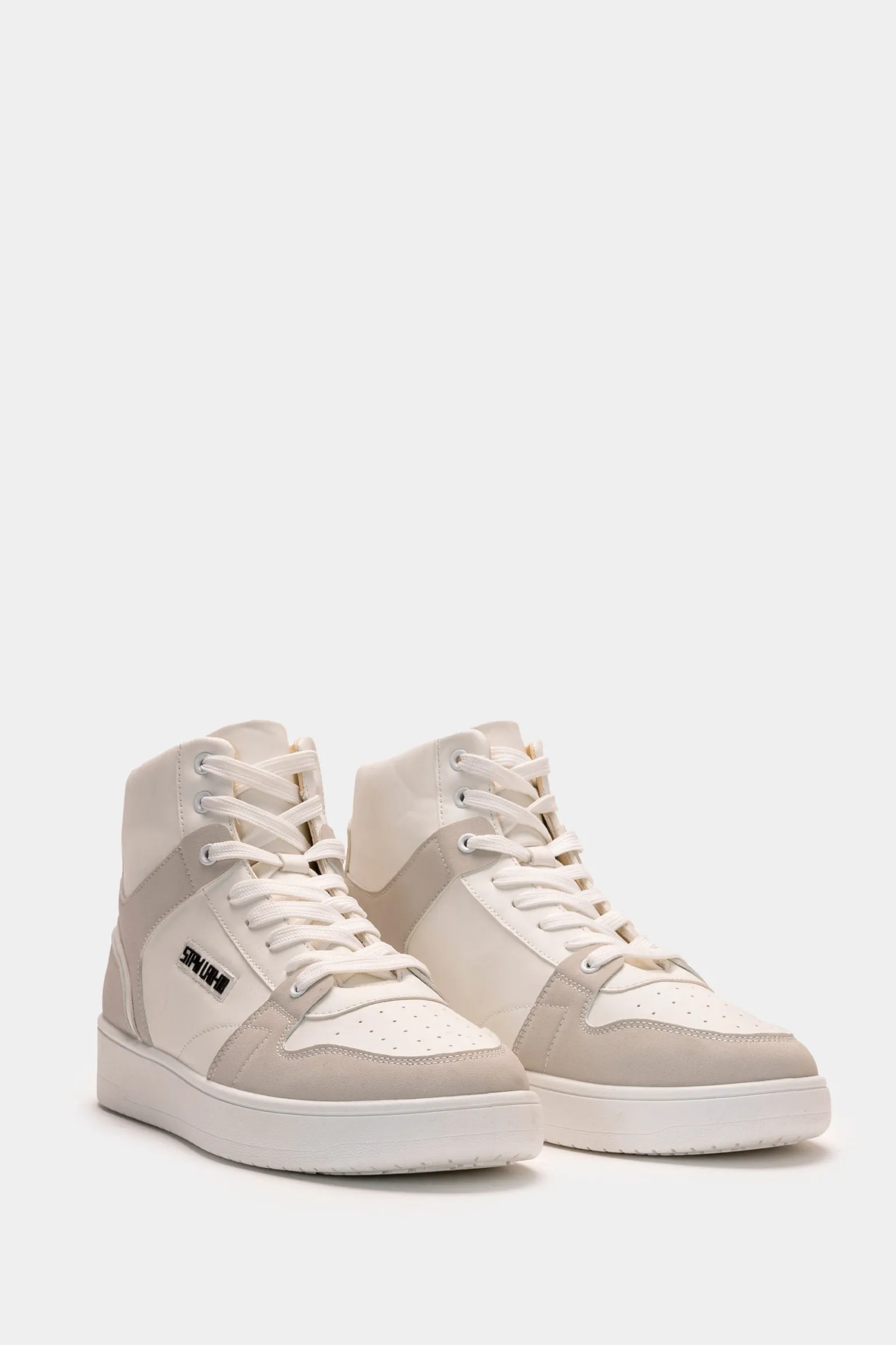 Uomo Piazza Italia Uomo | Sneakers<Sneakers a collo alto con riporti -