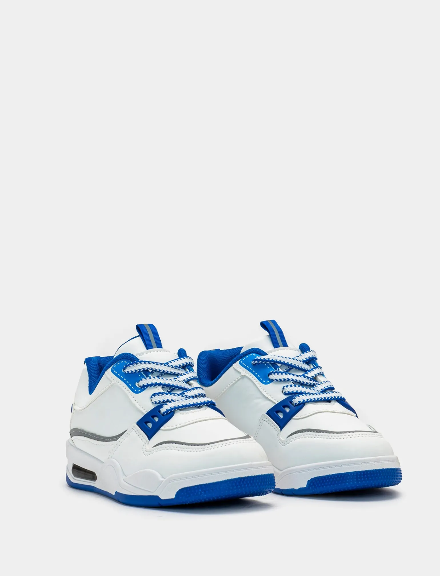 Bambino Piazza Italia Bambino | Sneakers<Sneakers a collo alto con riporti blu e grigio -