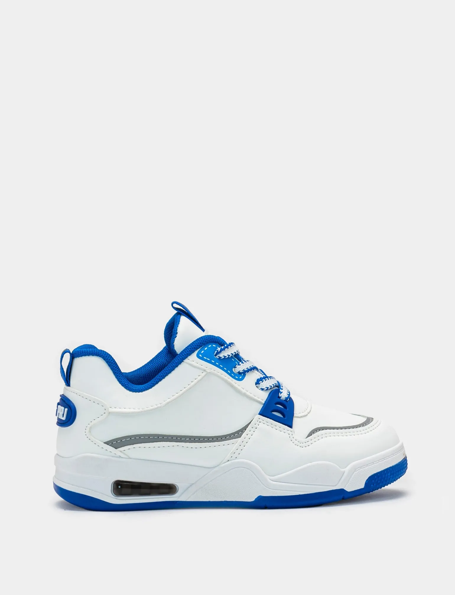 Bambino Piazza Italia Bambino | Sneakers<Sneakers a collo alto con riporti blu e grigio -
