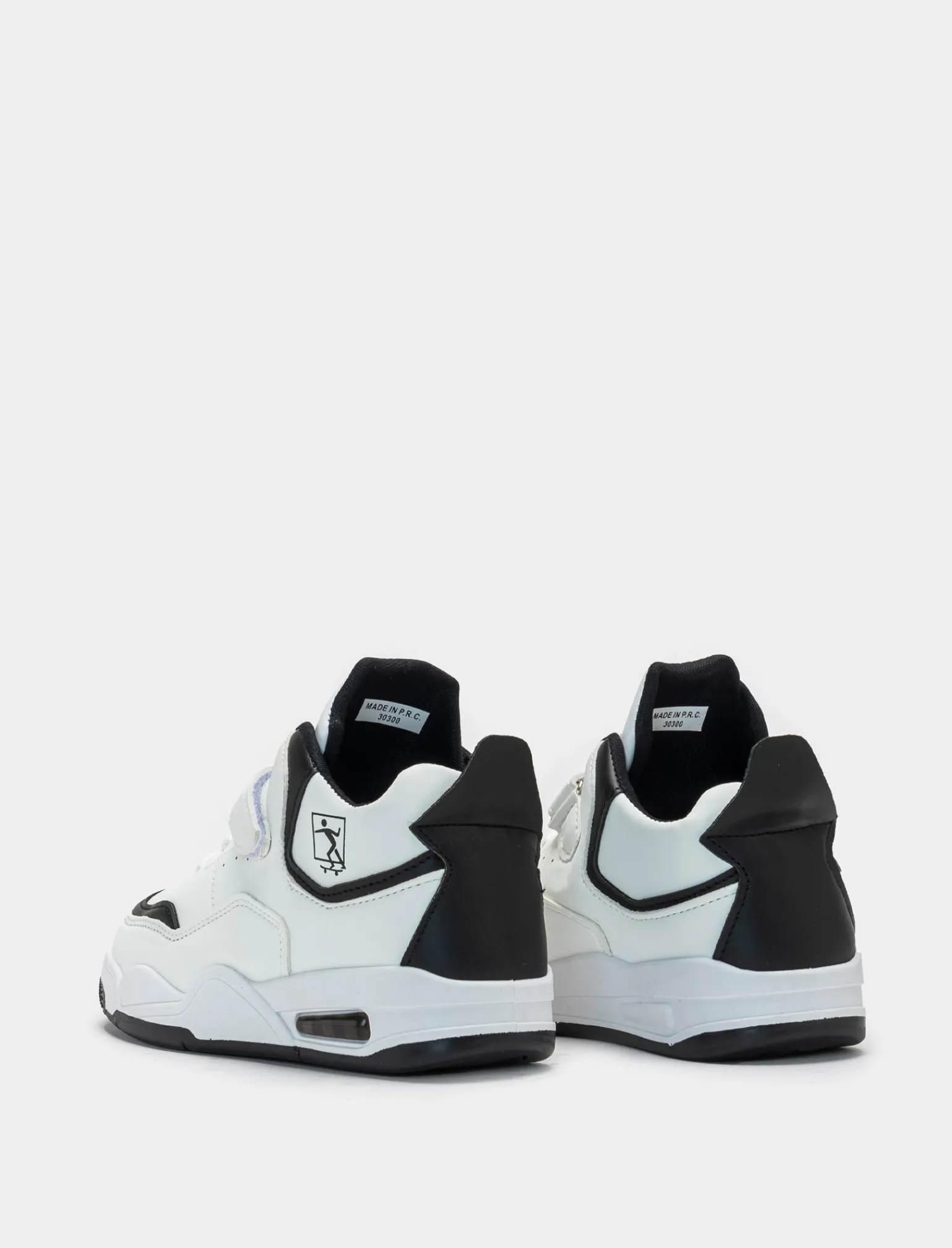 Bambino Piazza Italia Bambino | Sneakers<Sneakers a collo alto con strappo con riporti neri -