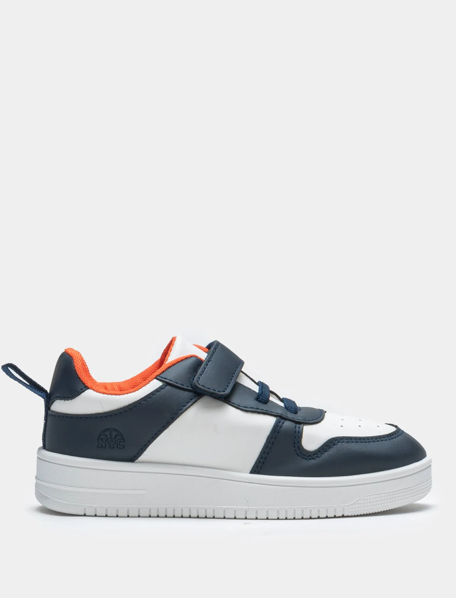 Bambino Piazza Italia Bambino | Sneakers<Sneakers bicolor in poliuretano bianco con riporti e strappo. -