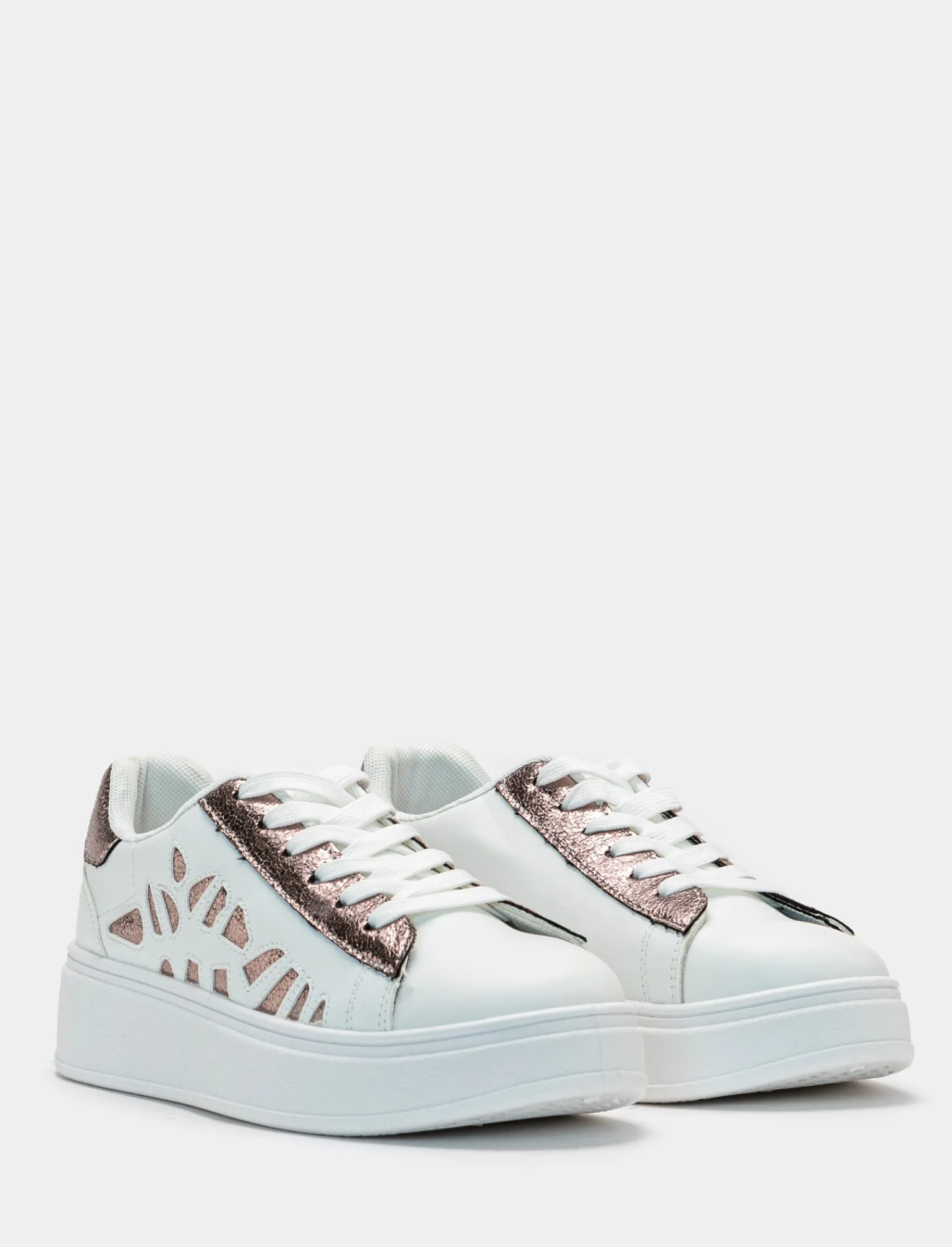 Donna Piazza Italia Donna | Sneakers<Sneakers con intarsi color bronzo -