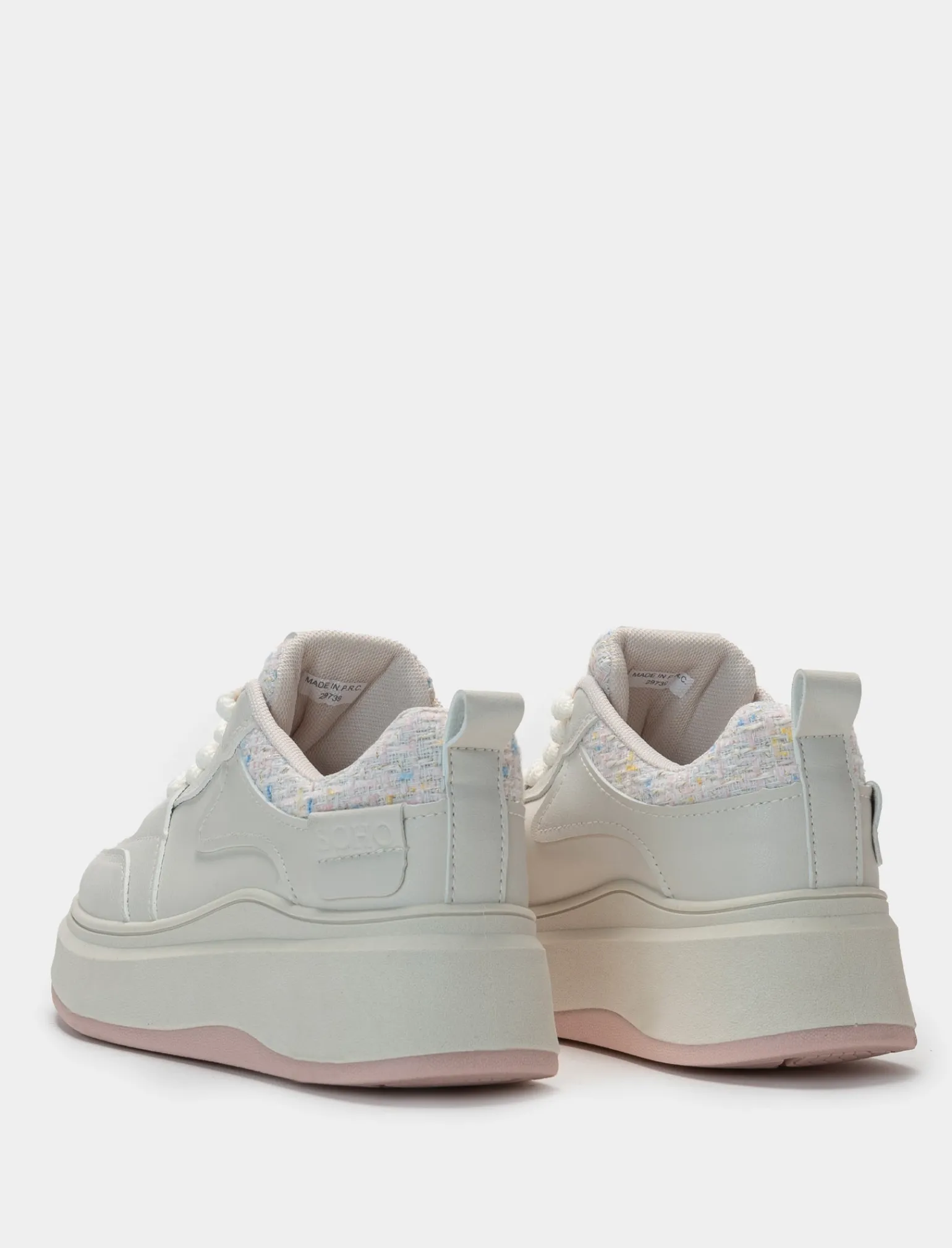 Donna Piazza Italia Sneakers<Sneakers con riporto in tessuto tweed -