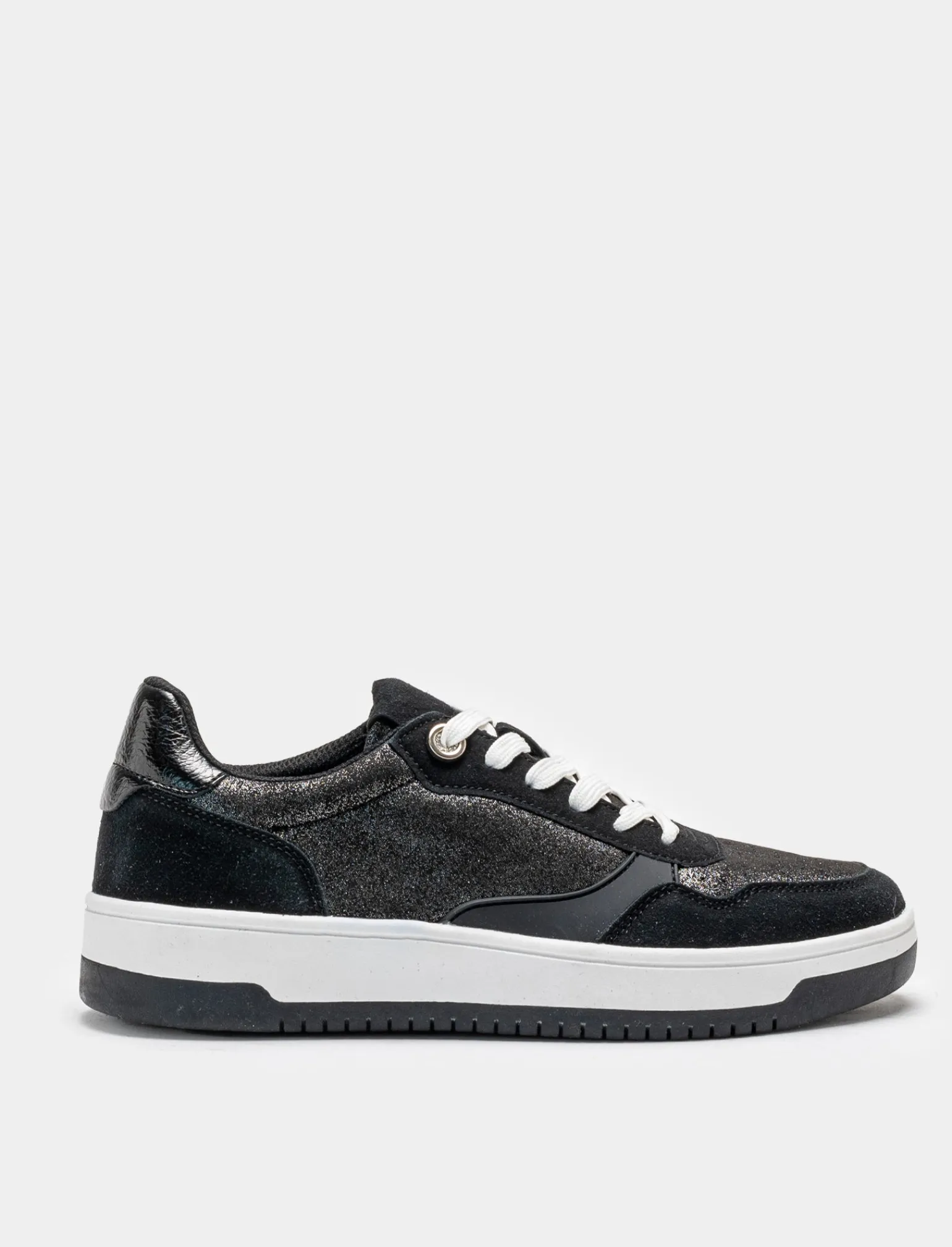 Donna Piazza Italia Donna | Sneakers<Sneakers glitterata con lacci e suola a contrasto -