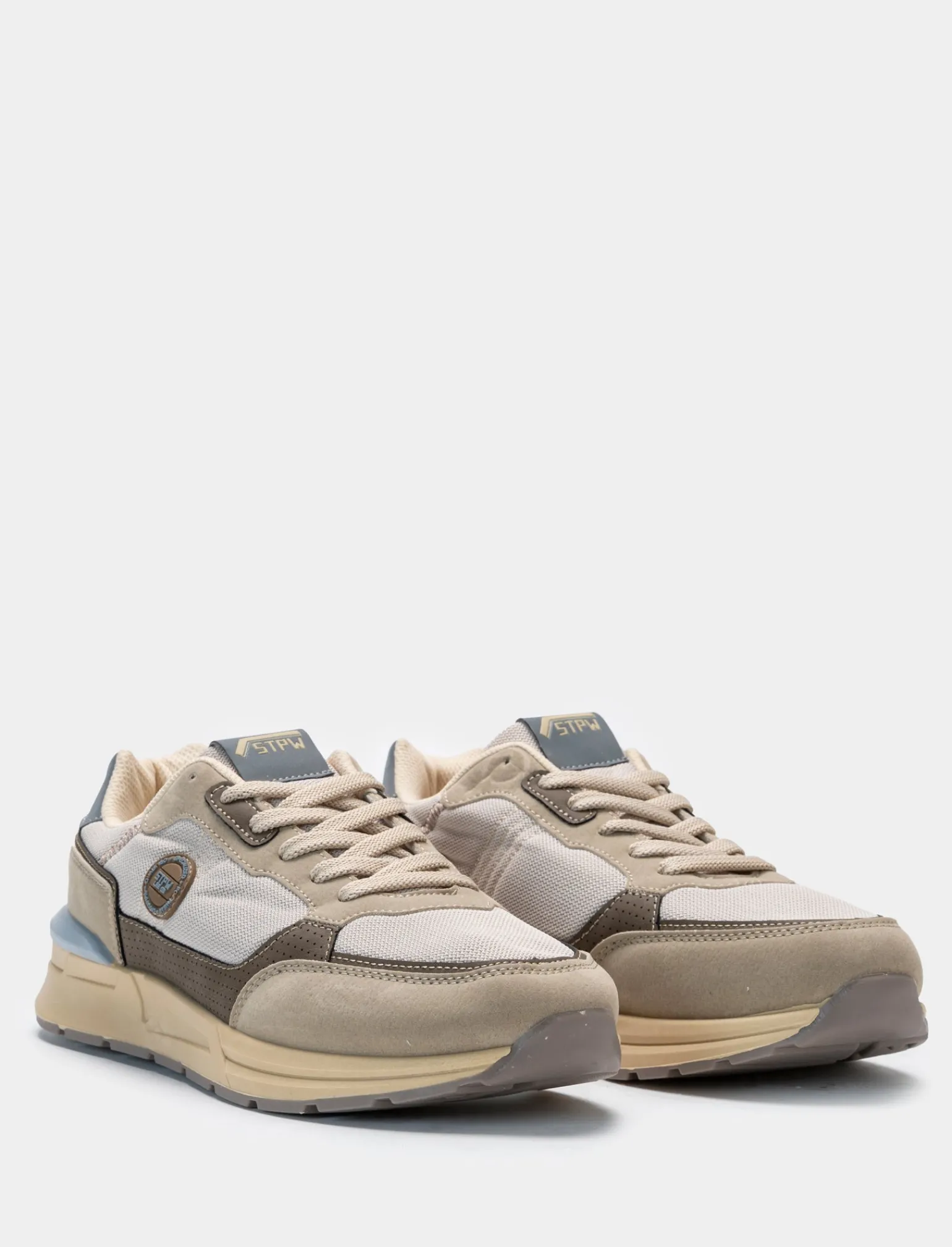 Uomo Piazza Italia Sneakers<Sneakers in tessuto tecnico con inserti in poliuretano - tortora