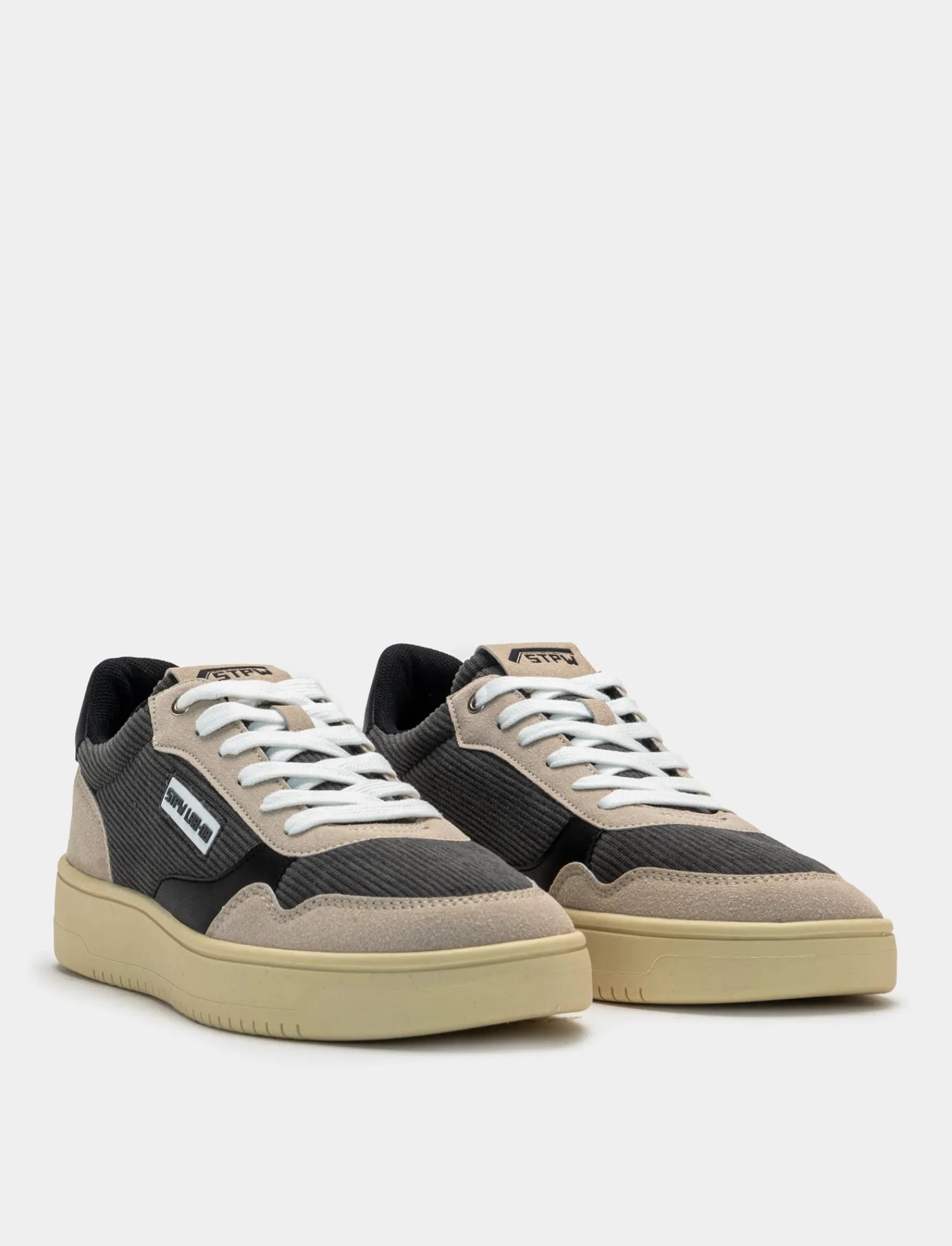 Uomo Piazza Italia Uomo | Sneakers<Sneakers in velluto sintetico a coste e inserti in microfibra -