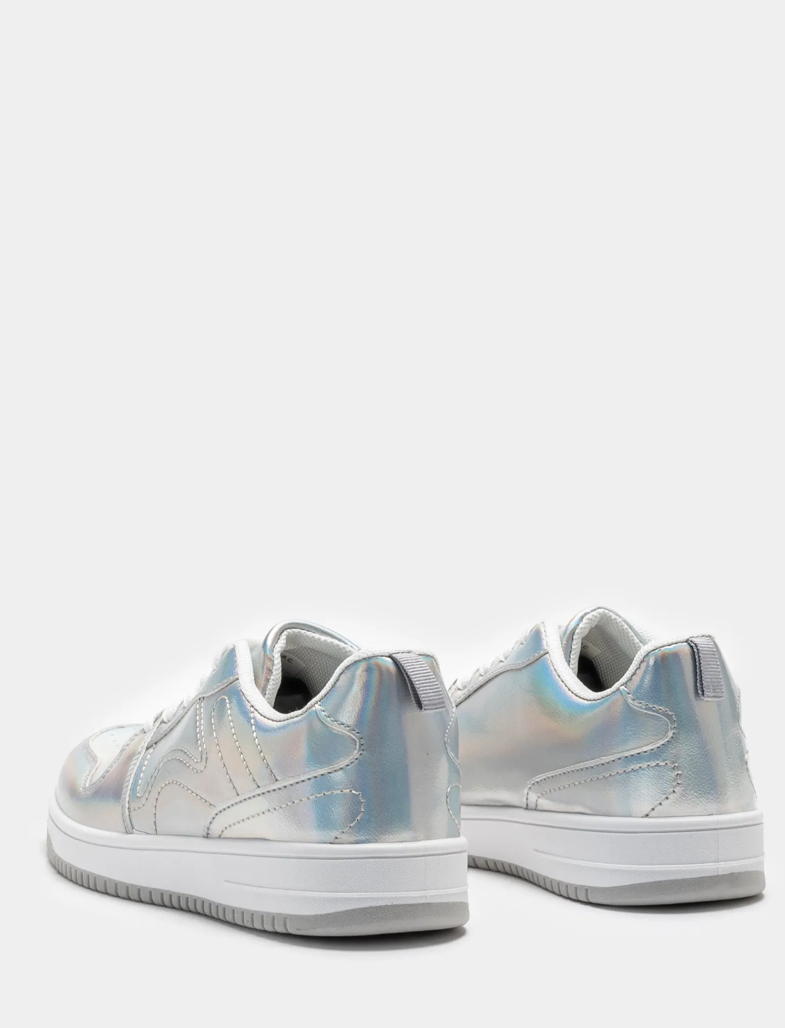 Piazza Italia Bambina<Sneakers laminata in poliuretano color silver -