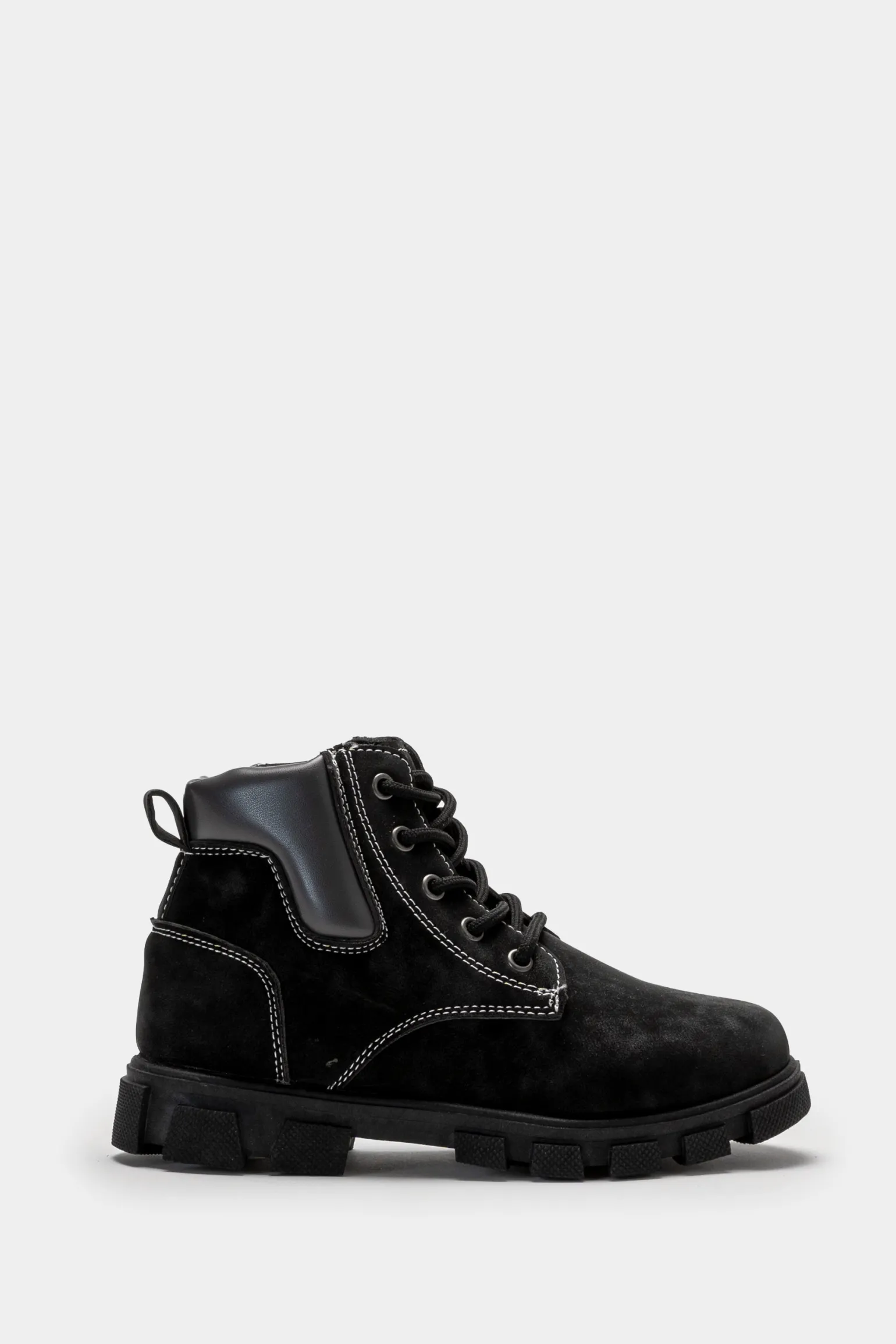 Bambino Piazza Italia Bambino | Sneakers<Stivaletto con lacci, zip sul lato interno e fondo roccia -