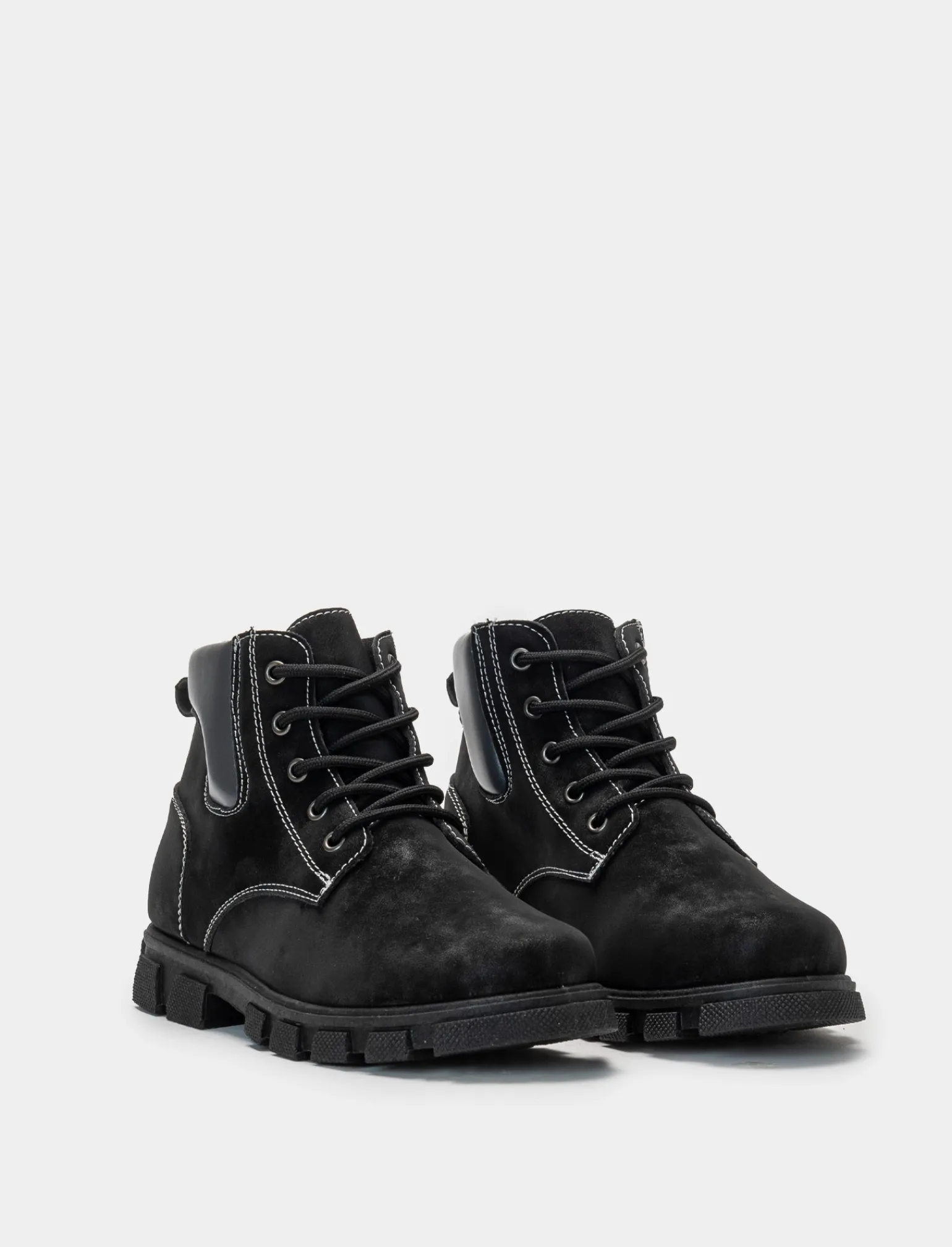 Bambino Piazza Italia Bambino | Sneakers<Stivaletto con lacci, zip sul lato interno e fondo roccia -