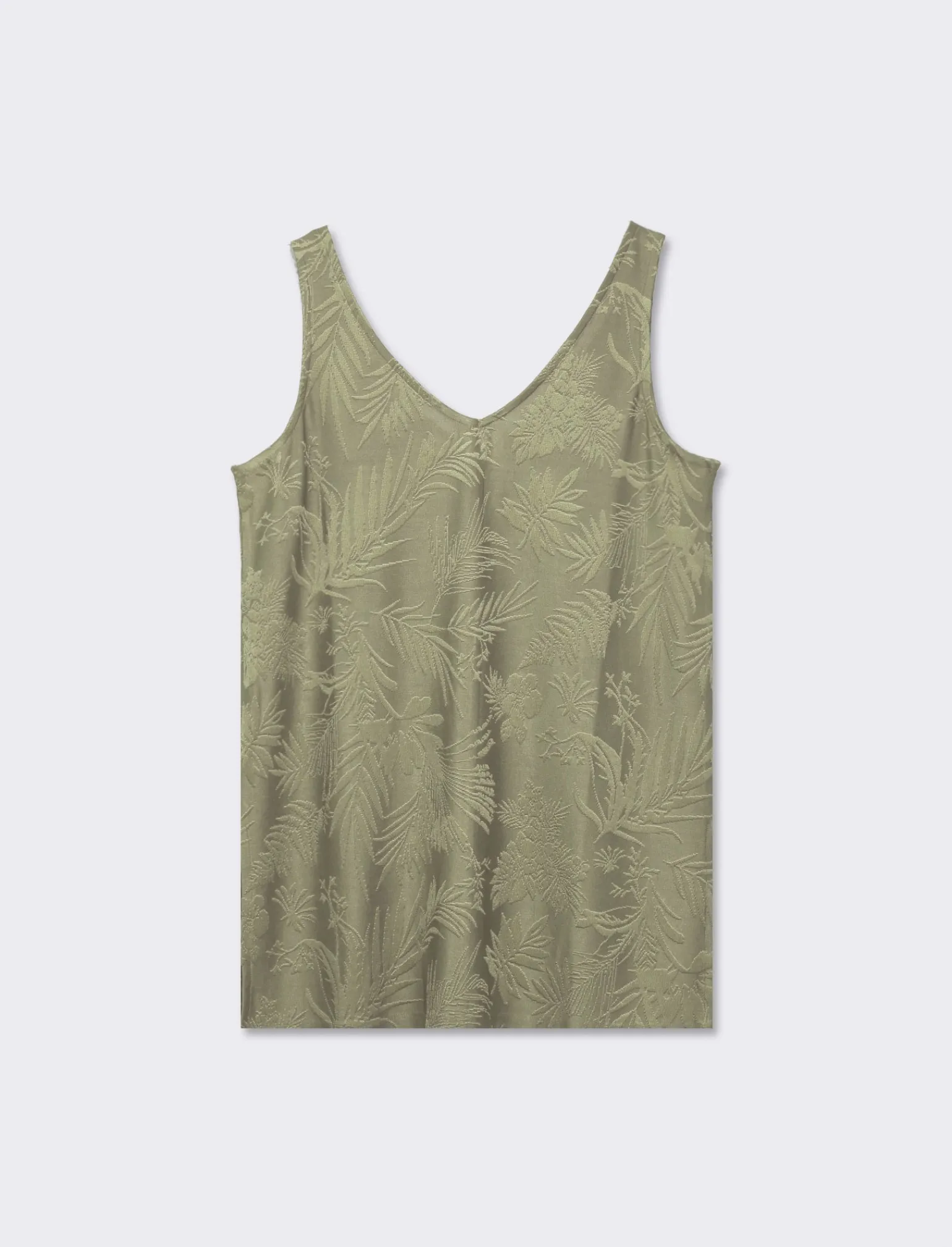 Donna Piazza Italia T-Shirt E Top<Top elatsico vestibilità regular e lavorazione jaquard - Kaky 1