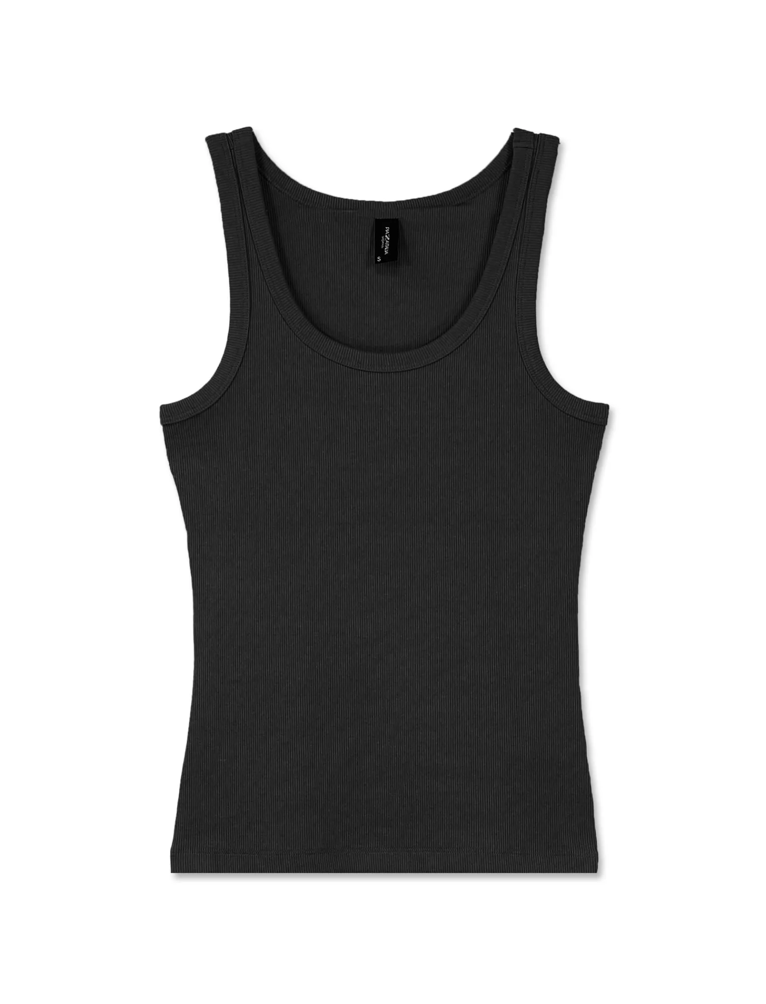 Donna Piazza Italia Donna | T-Shirt E Top<Top in cotone elastico, lavorazione a coste vestibilità slim -