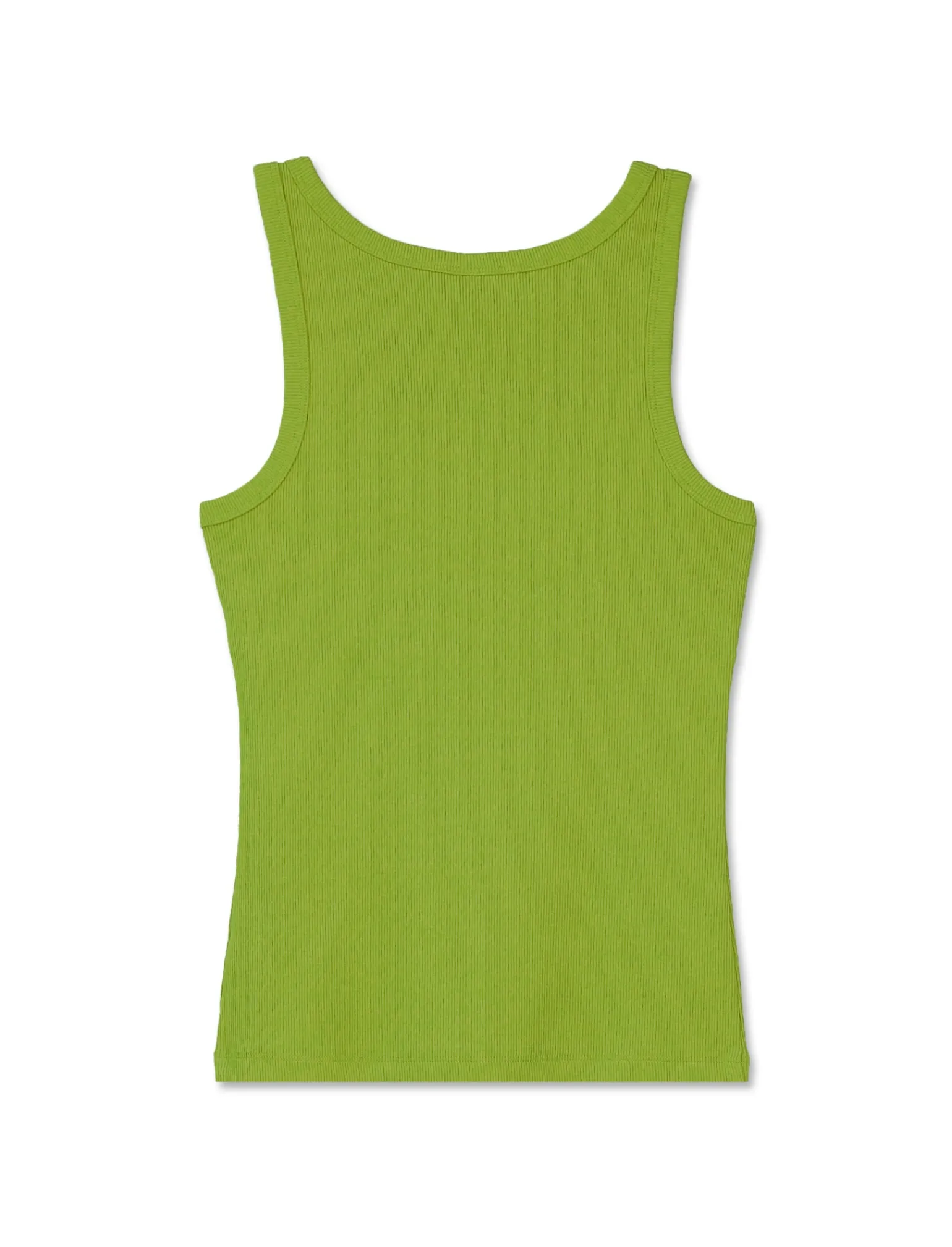 Donna Piazza Italia Donna | T-Shirt E Top<Top in cotone elastico, lavorazione a coste vestibilità slim - pistacchio