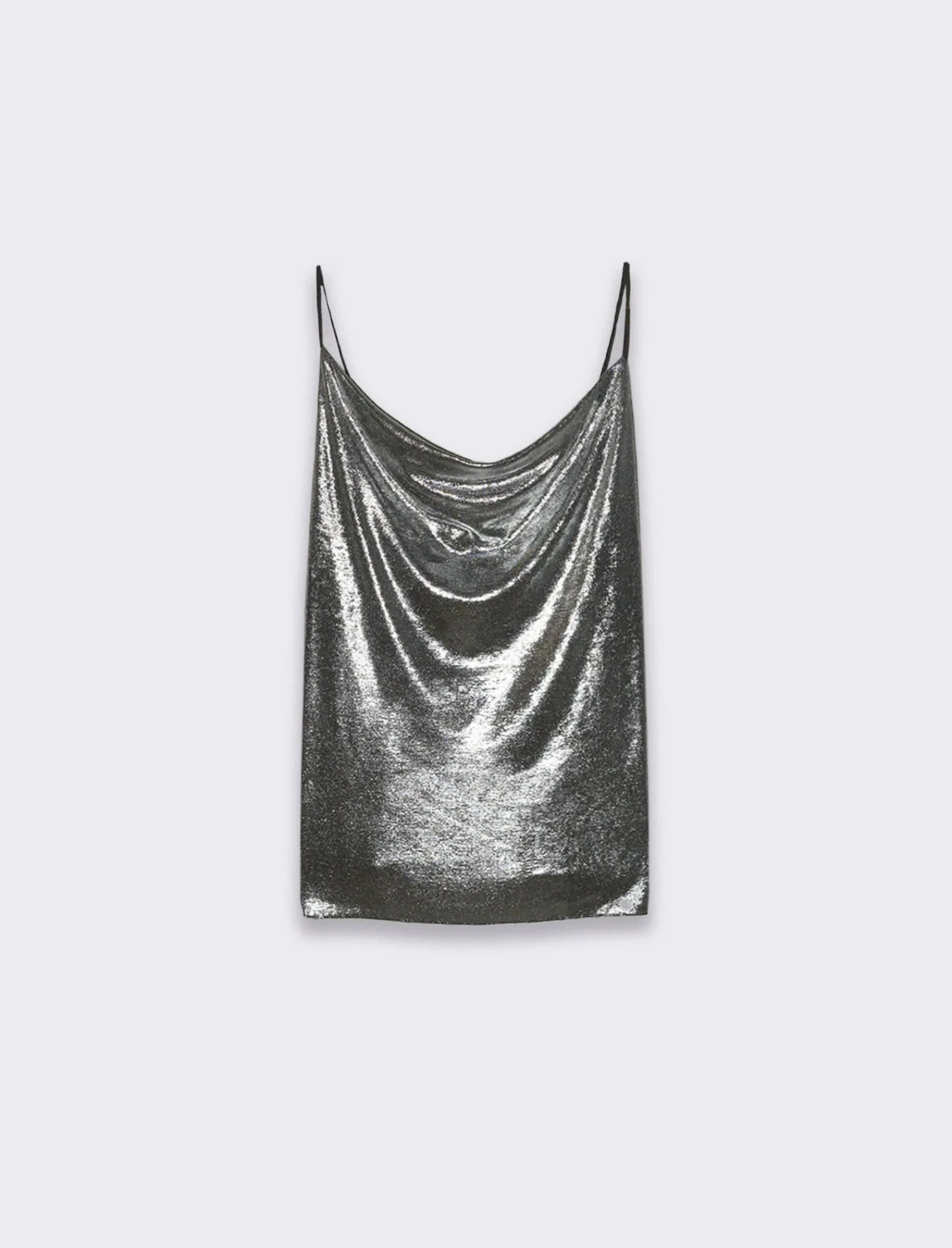 Donna Piazza Italia Donna | T-Shirt E Top<Top in lurex con scollo vulcano e bretelline -