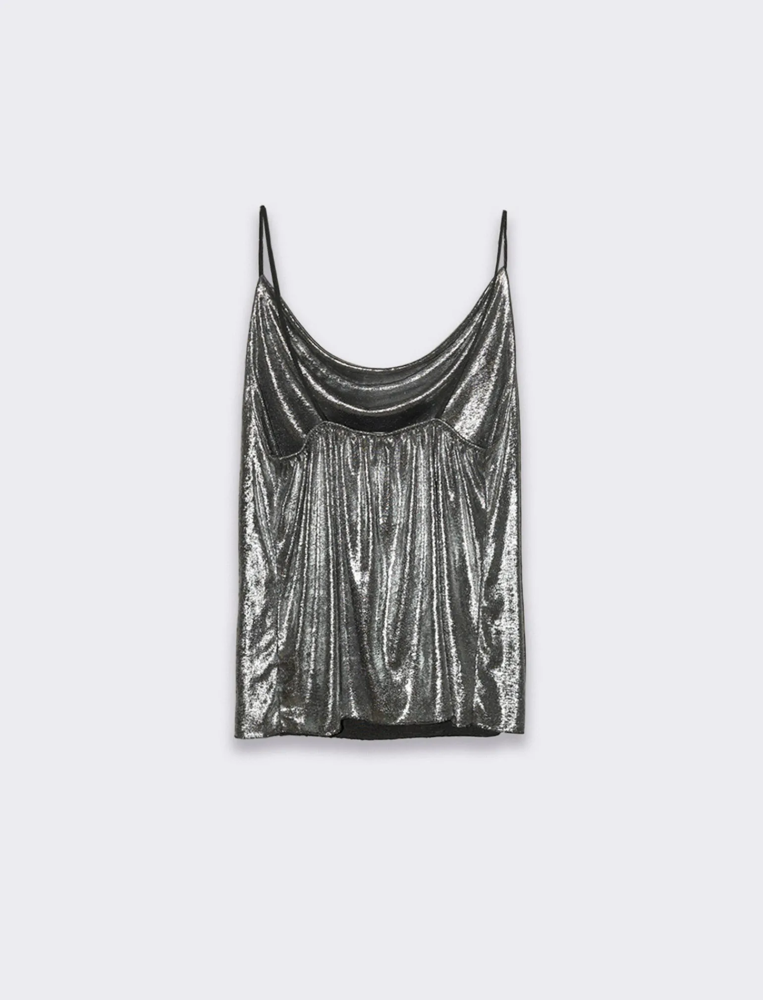 Donna Piazza Italia Donna | T-Shirt E Top<Top in lurex con scollo vulcano e bretelline -