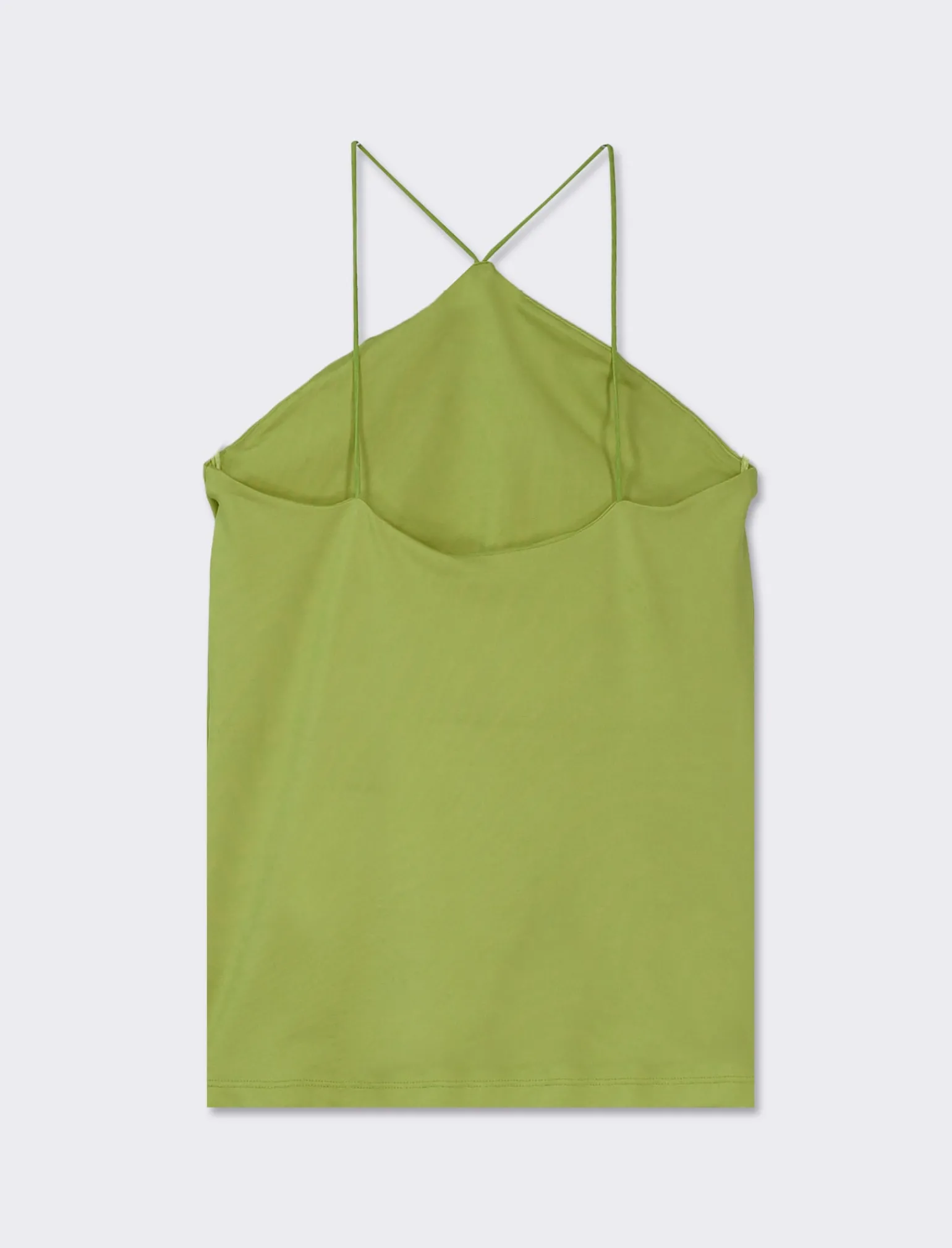 Donna Piazza Italia T-Shirt E Top<Top in tessuto elastico con bretelle incrociate sul davanti - pistacchio