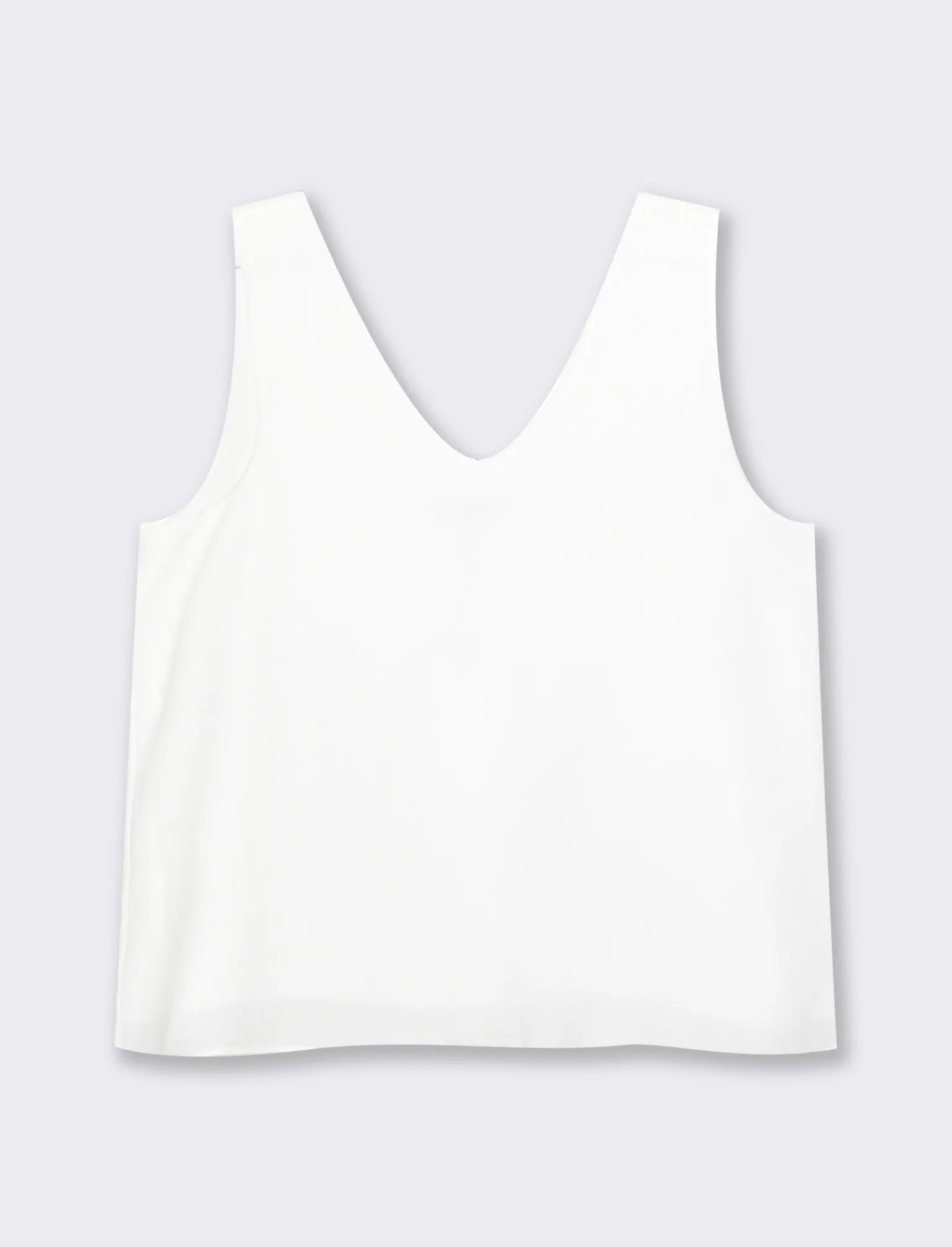 Donna Piazza Italia Donna | T-Shirt E Top<Top scollo a v morbido. vestibilità regular - latte