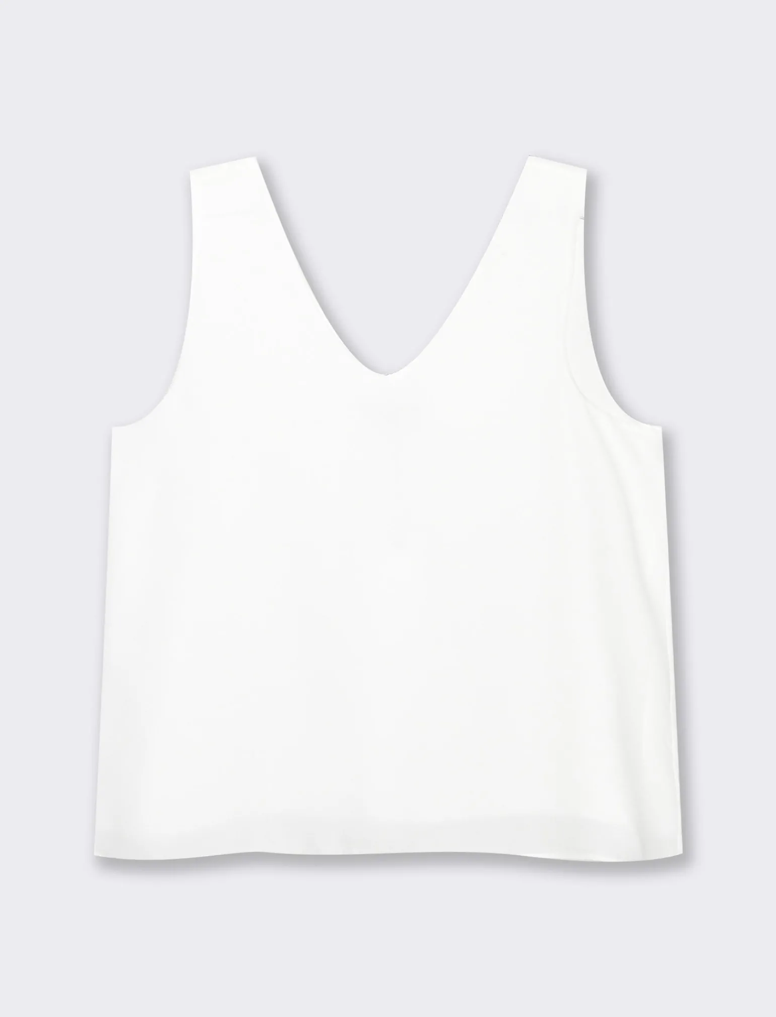 Donna Piazza Italia Donna | T-Shirt E Top<Top scollo a v morbido. vestibilità regular - latte