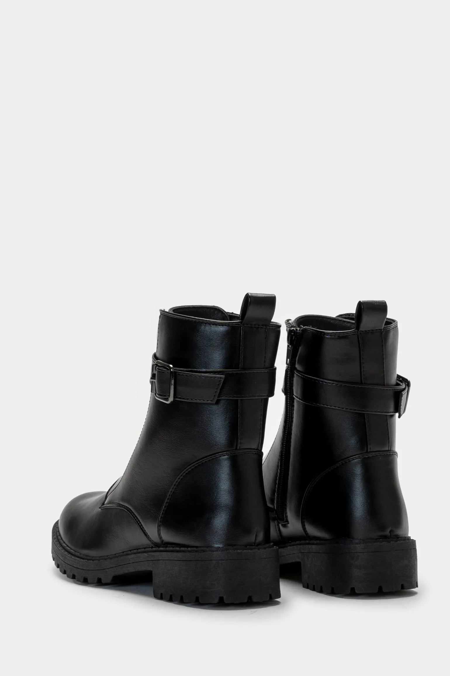 Donna Piazza Italia Tronchetti<Tronchetto con zip centrale con cinturno e fondo roccia -