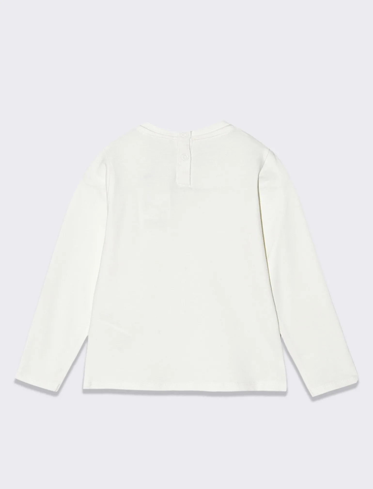 Piazza Italia Neonata<T-SHIRT CON APPLICAZIONE AL COLLO - panna