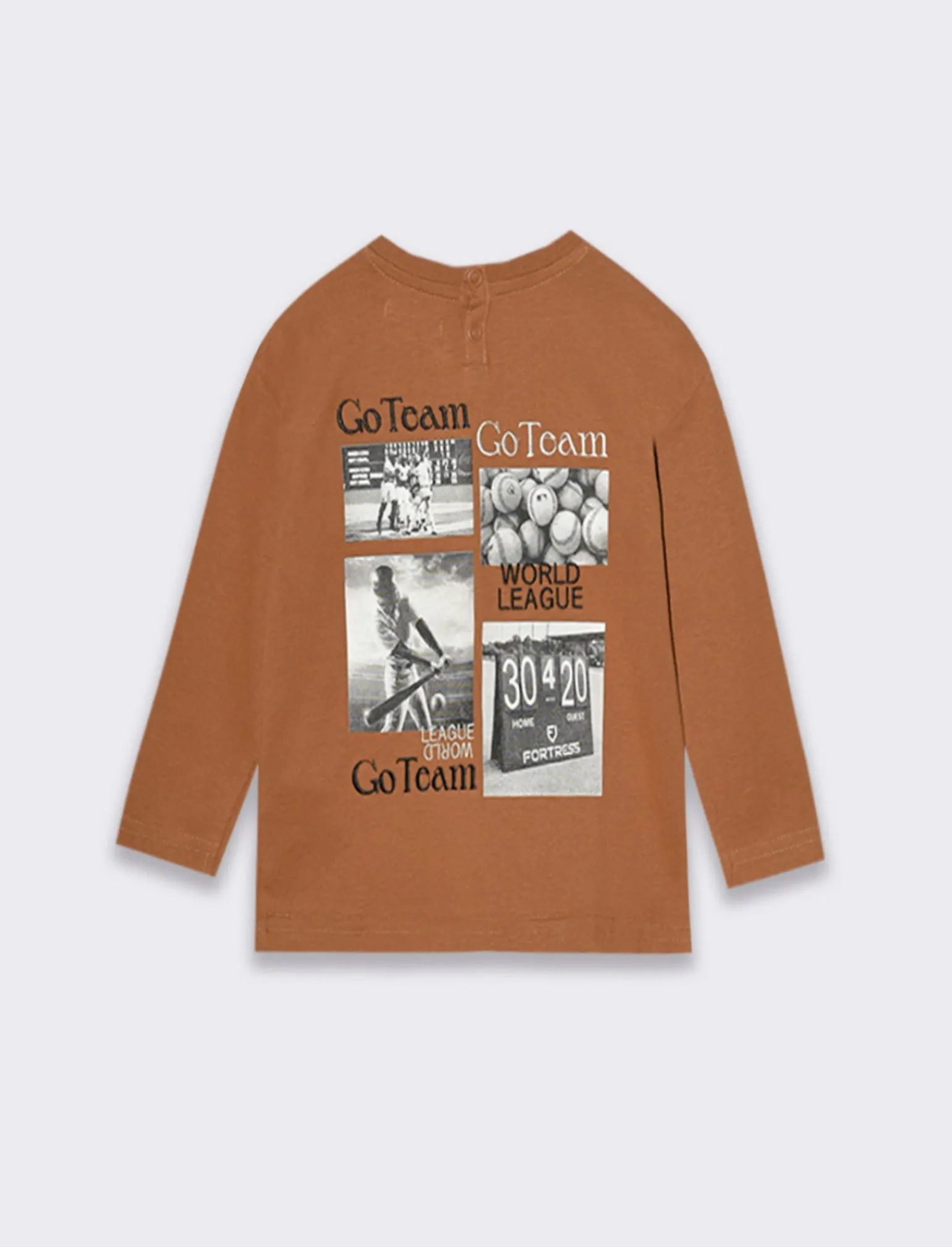Piazza Italia Neonato | T-Shirt E Top<T-shirt con grande stampa sul dietro - tabacco