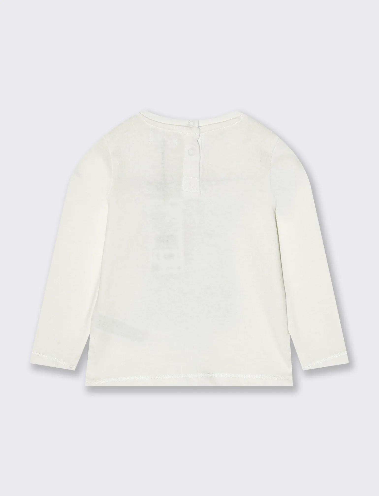 Piazza Italia Neonato | T-Shirt E Top<T-shirt con stampa in cotone garzato - Bianco sporco
