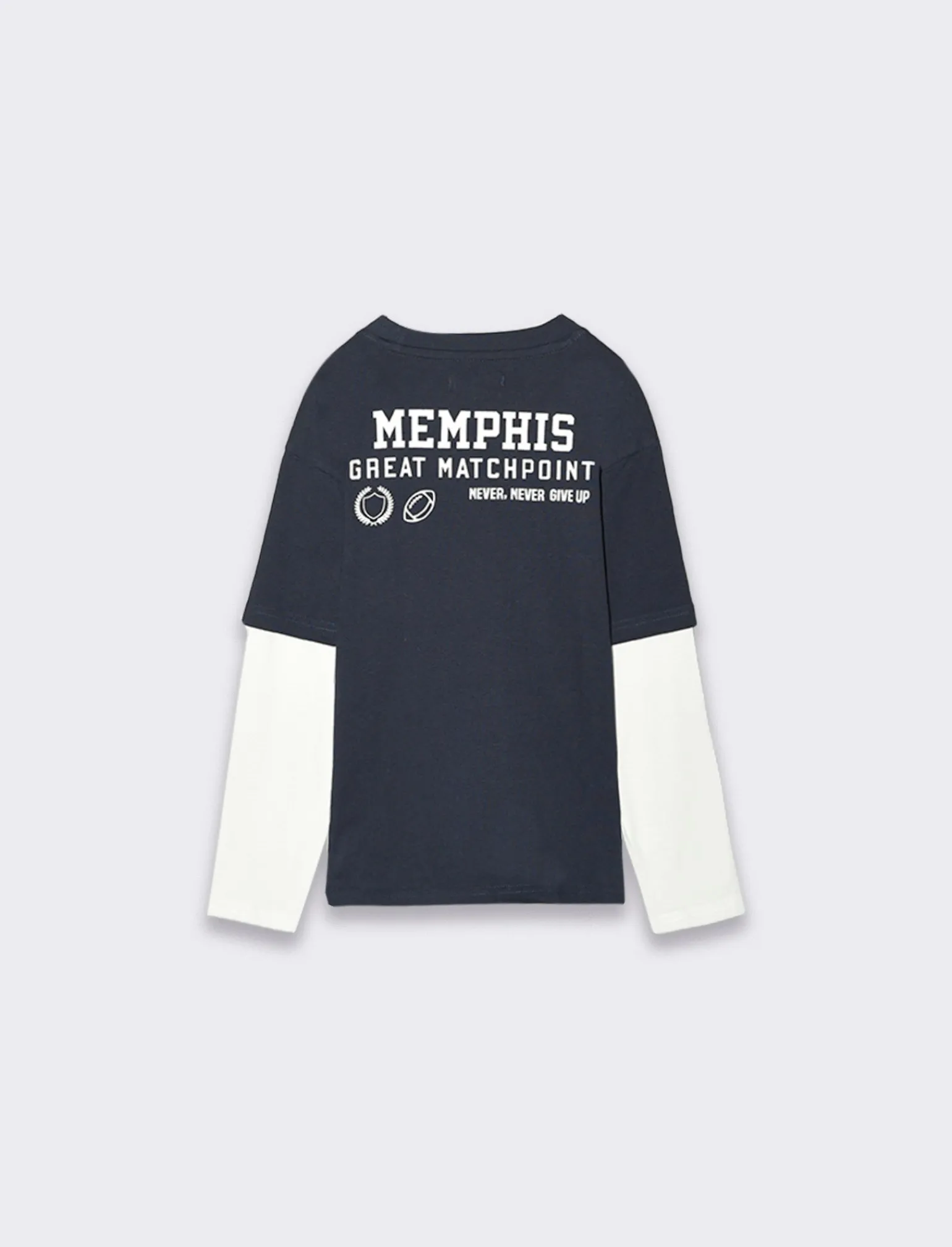 Bambino Piazza Italia Bambino | Maglieria<T-shirt doppia manica, vestibilità over modello stile college con stampa e applicazioni -