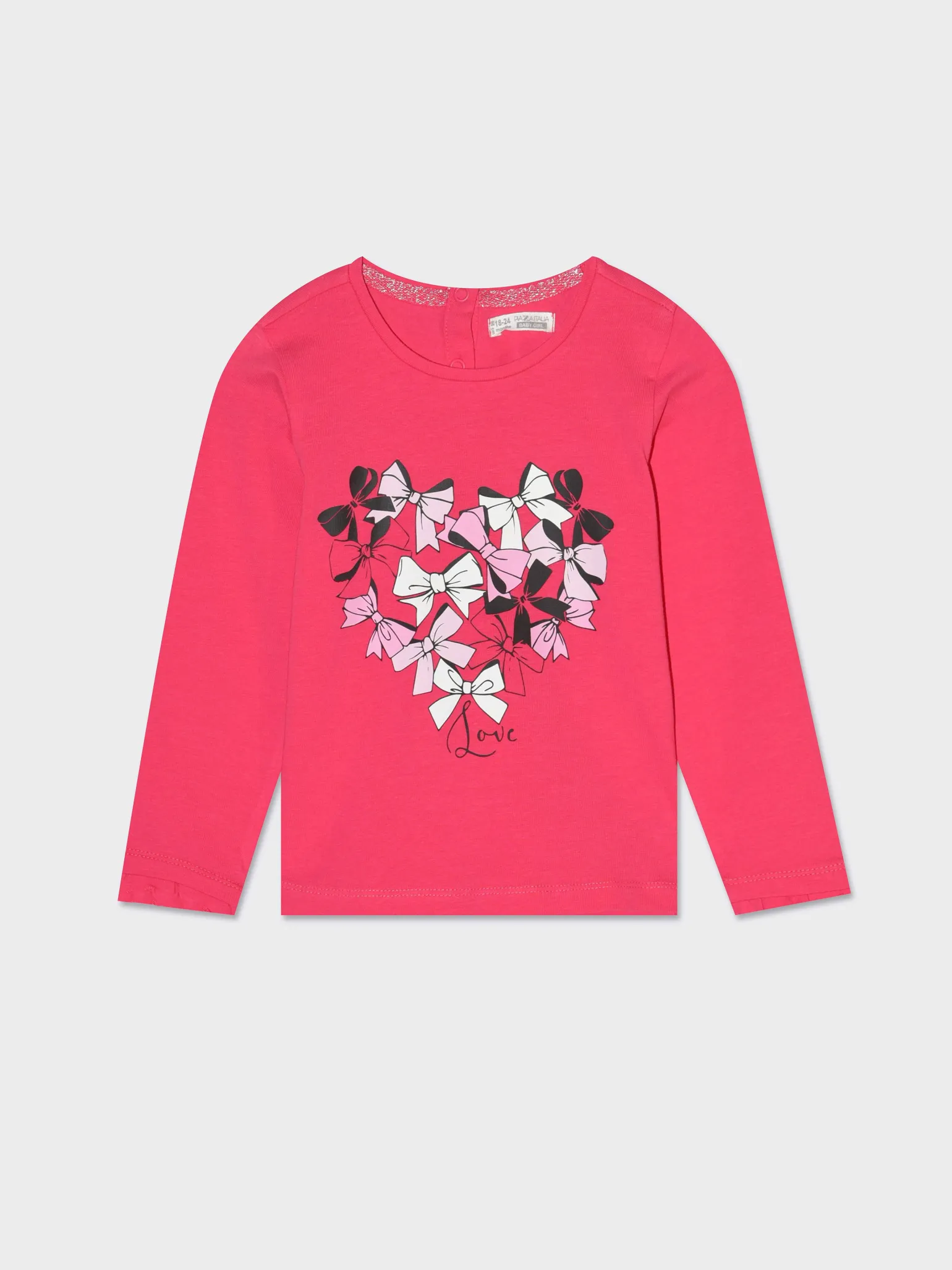 Piazza Italia Neonata<T-shirt girocollo con stampa sul davanti, disponibile in 3 varianti colore -