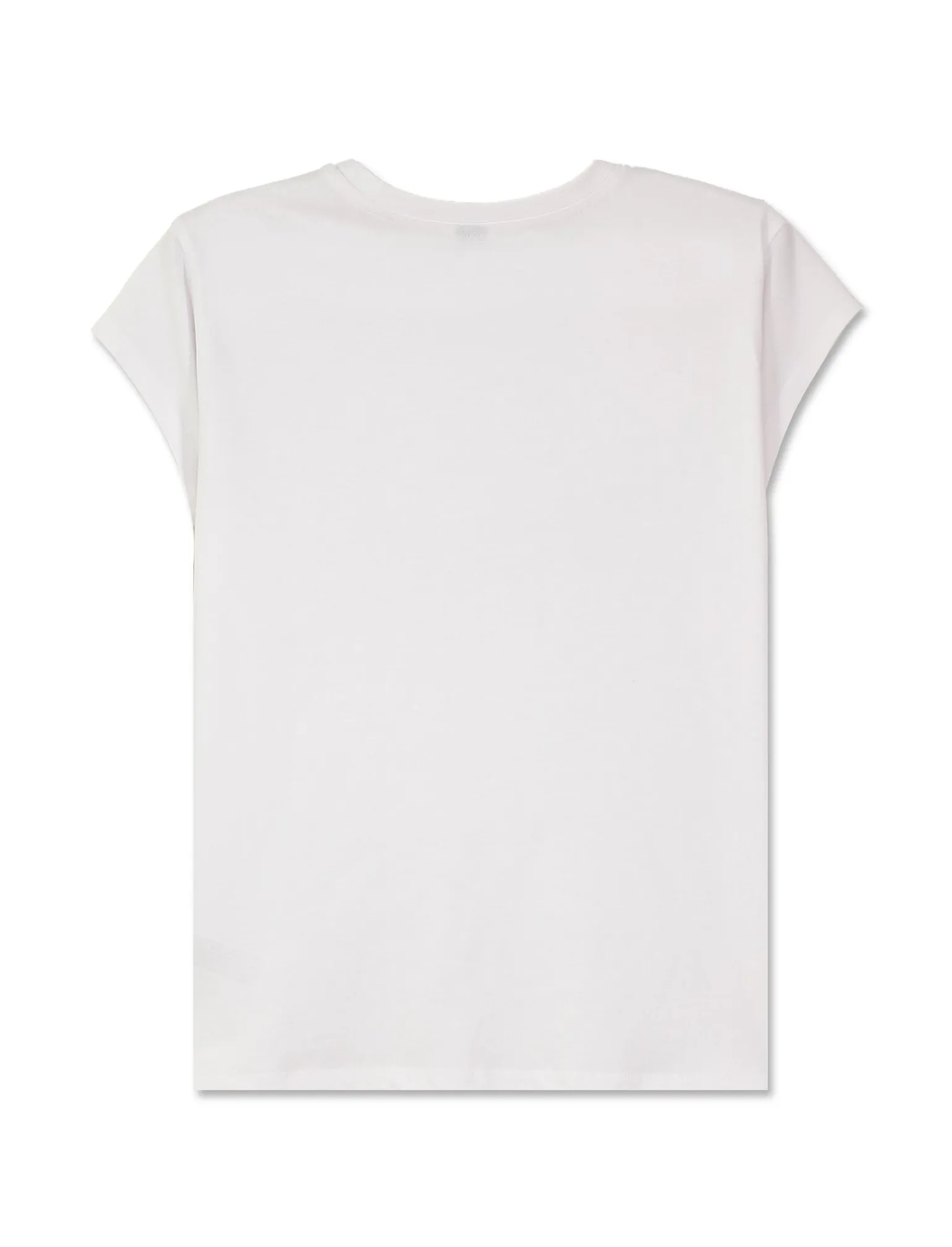 Donna Piazza Italia Donna | T-Shirt E Top<T-shirt girocollo in cotone con stampa e applicazione cordoncino, vestibilità regular - var 3