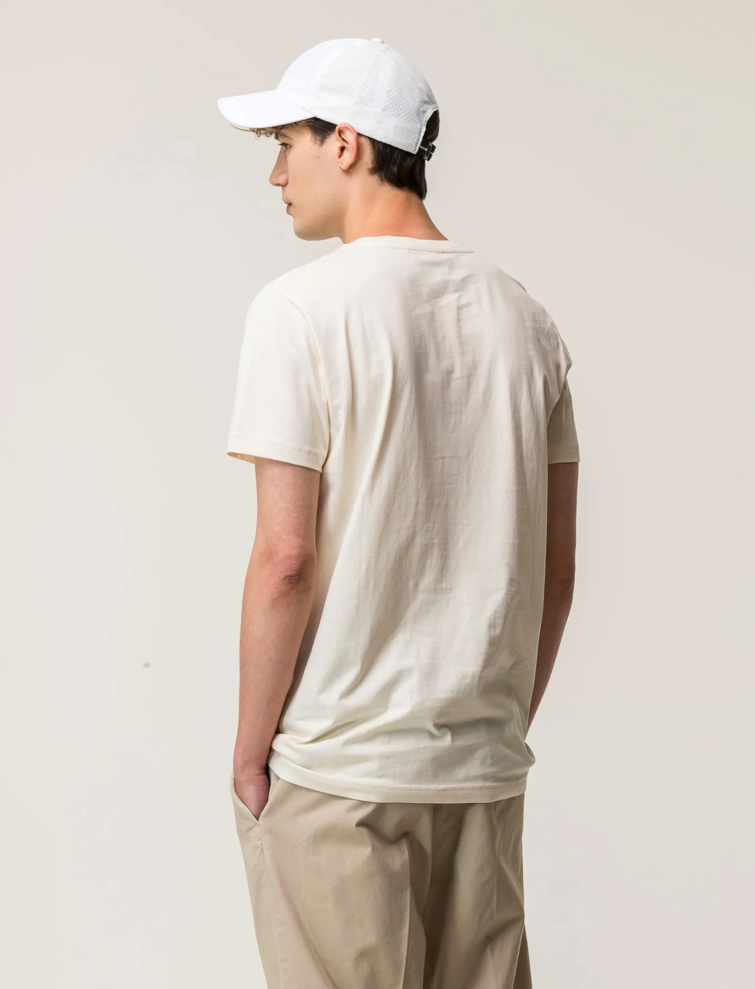 Uomo Piazza Italia Uomo | Polo E T-Shirt<T-shirt girocollo maniche corte regular fit college inspiration - latte