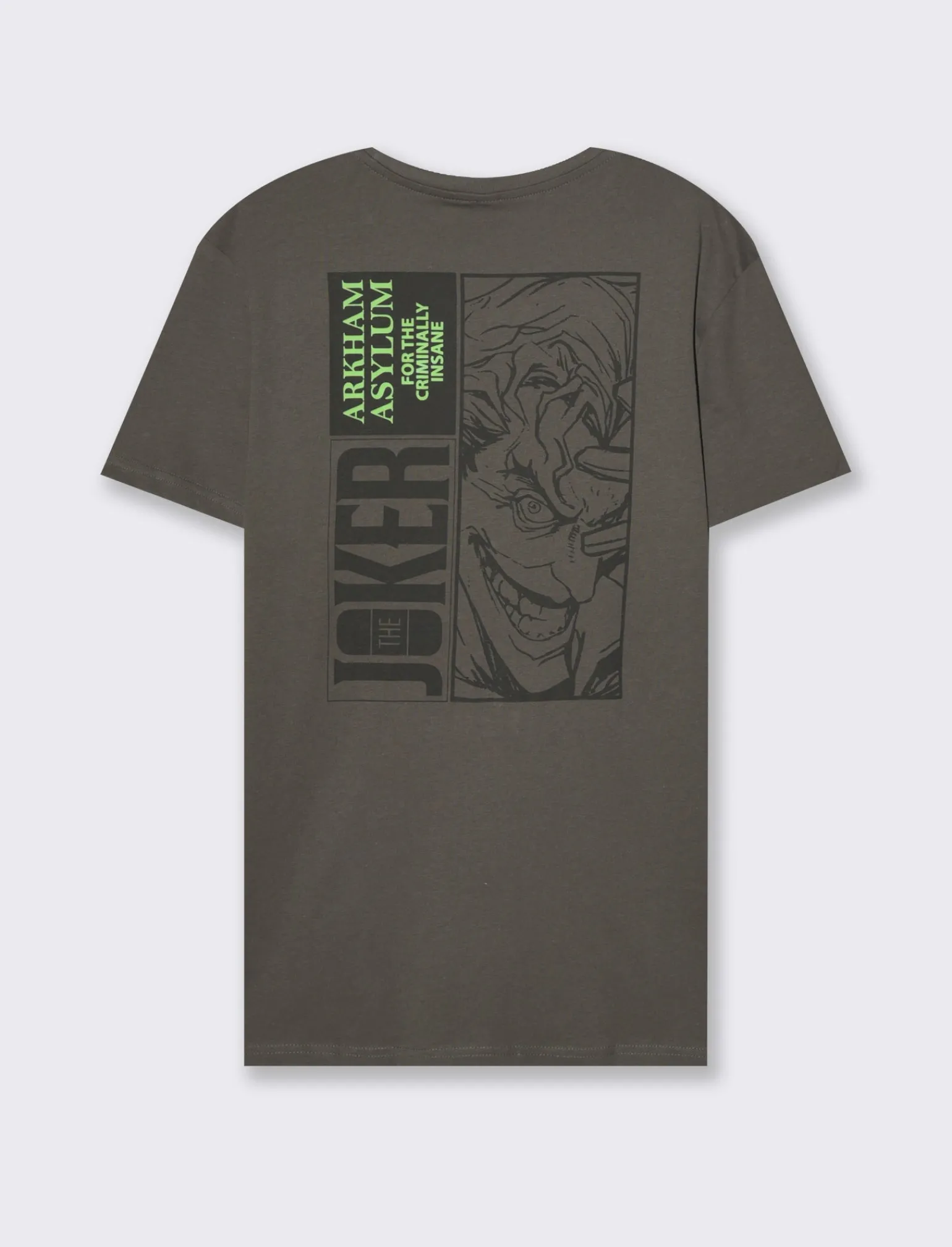 Uomo Piazza Italia Uomo | Polo E T-Shirt<T-shirt girocollo maniche corte regular fit in jersey e stampa DC Comics license - piombo