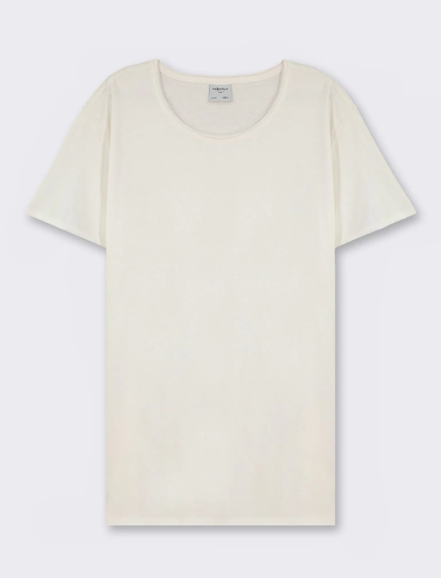 Uomo Piazza Italia Uomo | Polo E T-Shirt<T-shirt girocollo maniche corte regular fit in jersey in puro cotone -