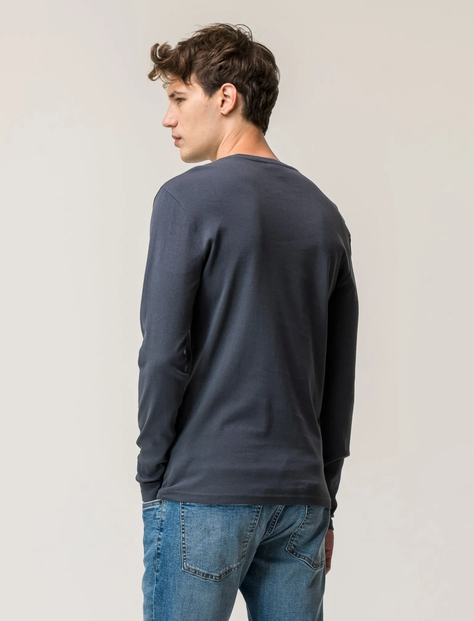 Uomo Piazza Italia Uomo | Polo E T-Shirt<T-shirt girocollo slim fit in jersey - Avion