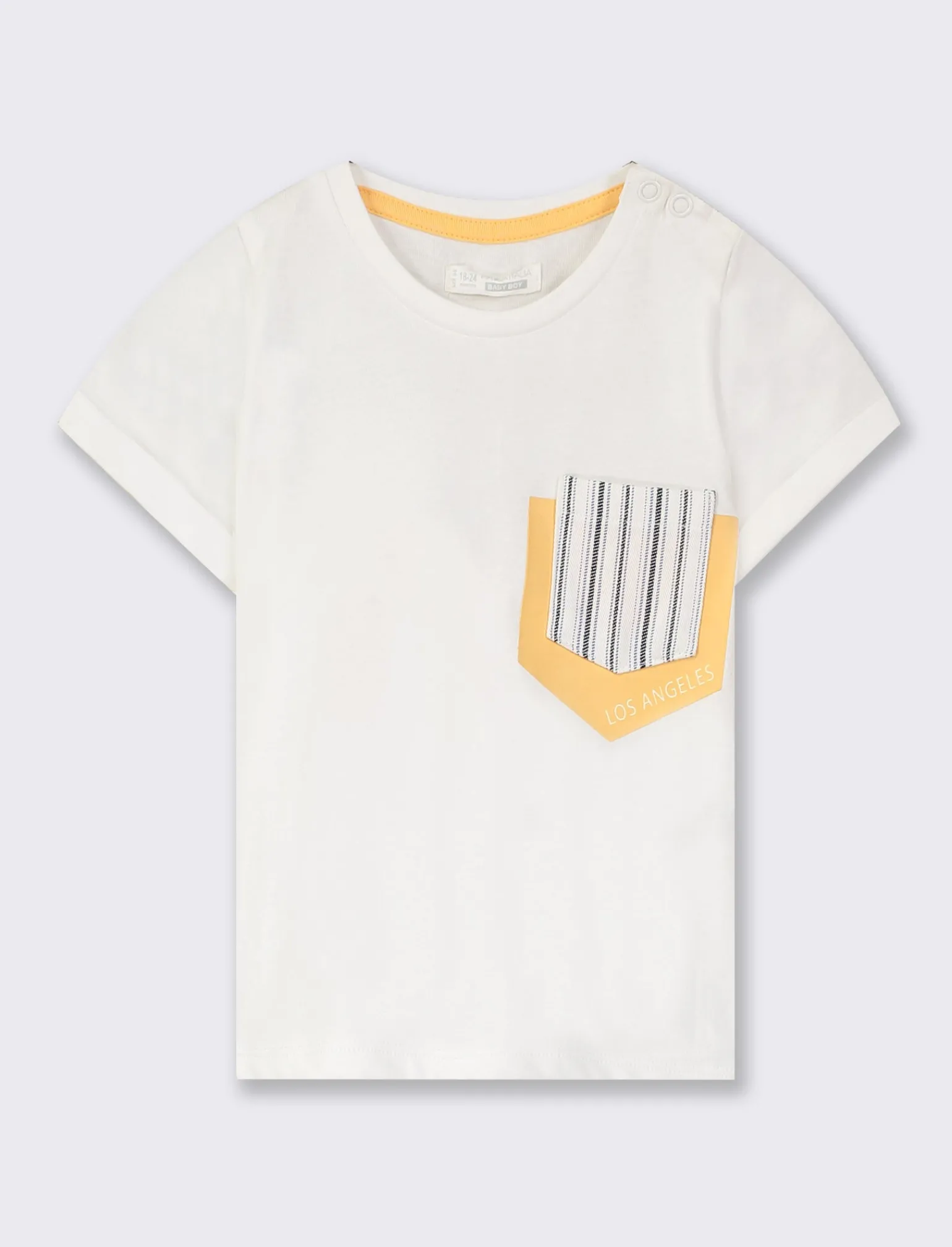 Piazza Italia Neonato<T-shirt in jersey con taschino a righe - sporco